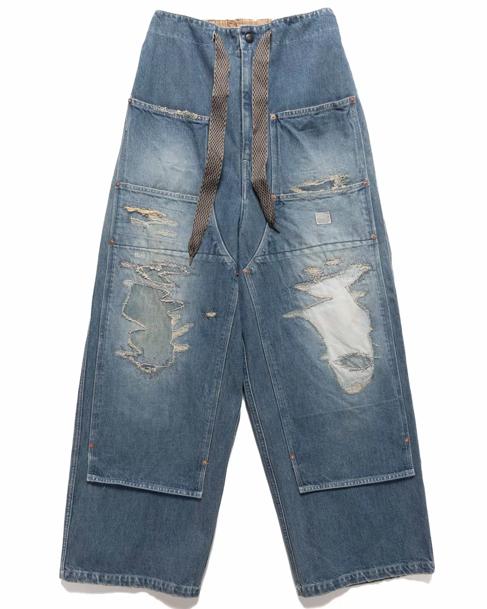 14Oz Denim W-Knee Easy Baggy Pants (Dixie Lumber Remake) Pro*KAPITAL Outlet