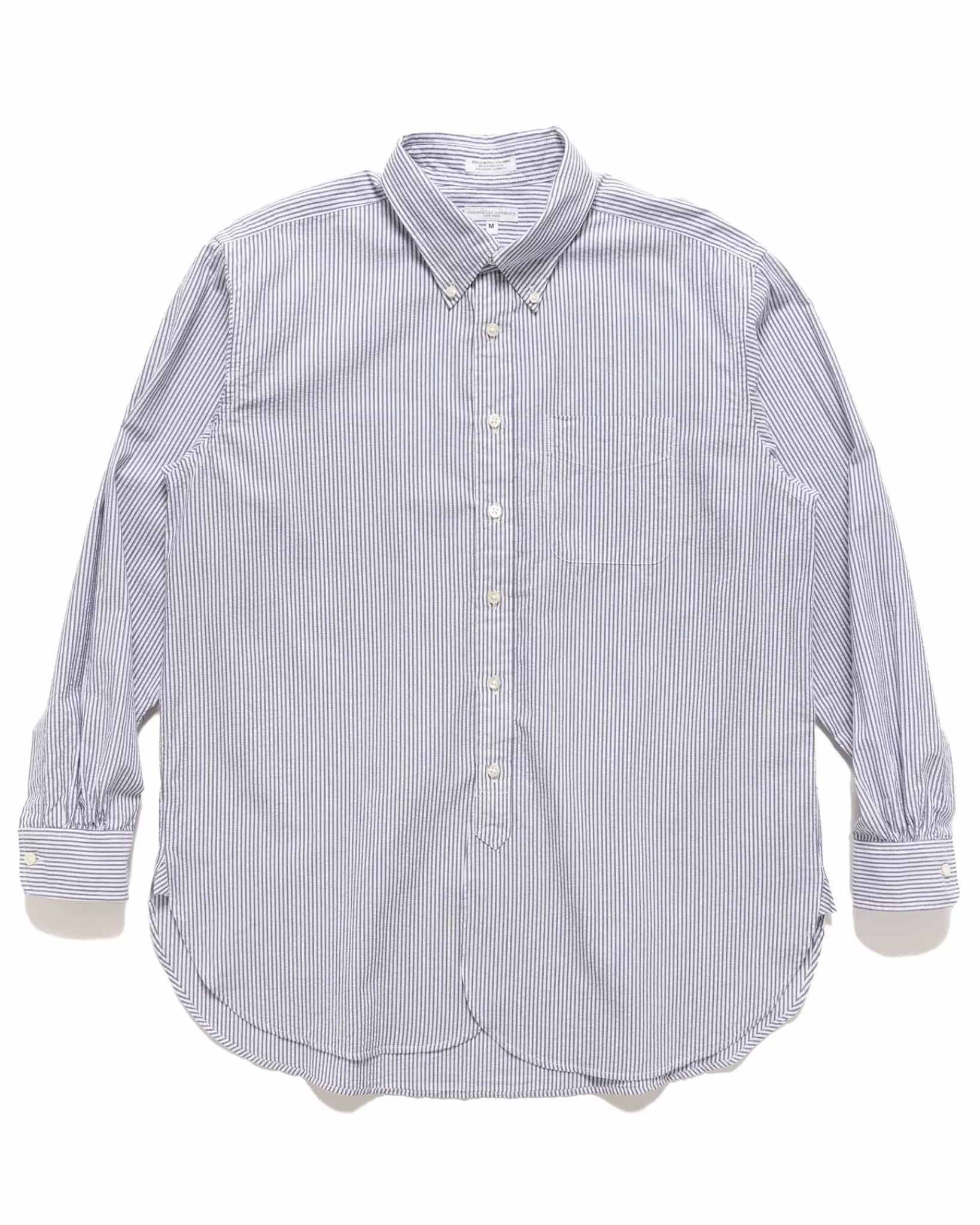 19Th Century Bd Shirt Cotton Seersucker Navy/White*Engineered Garments Discount