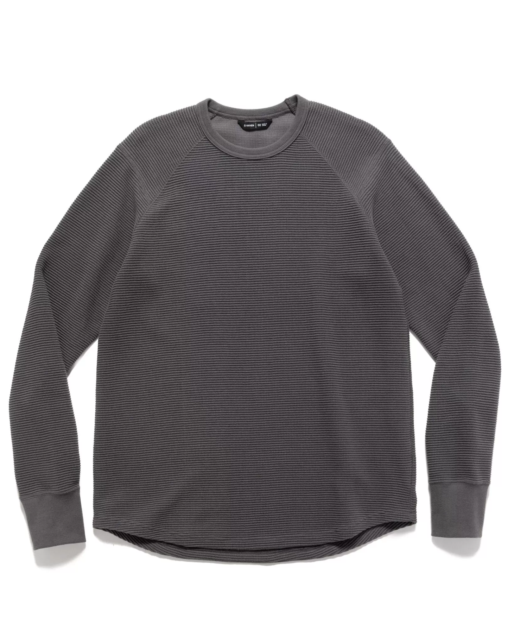 Base Crewneck-Flatback Thermal Cotton Iron*HAVEN Shop