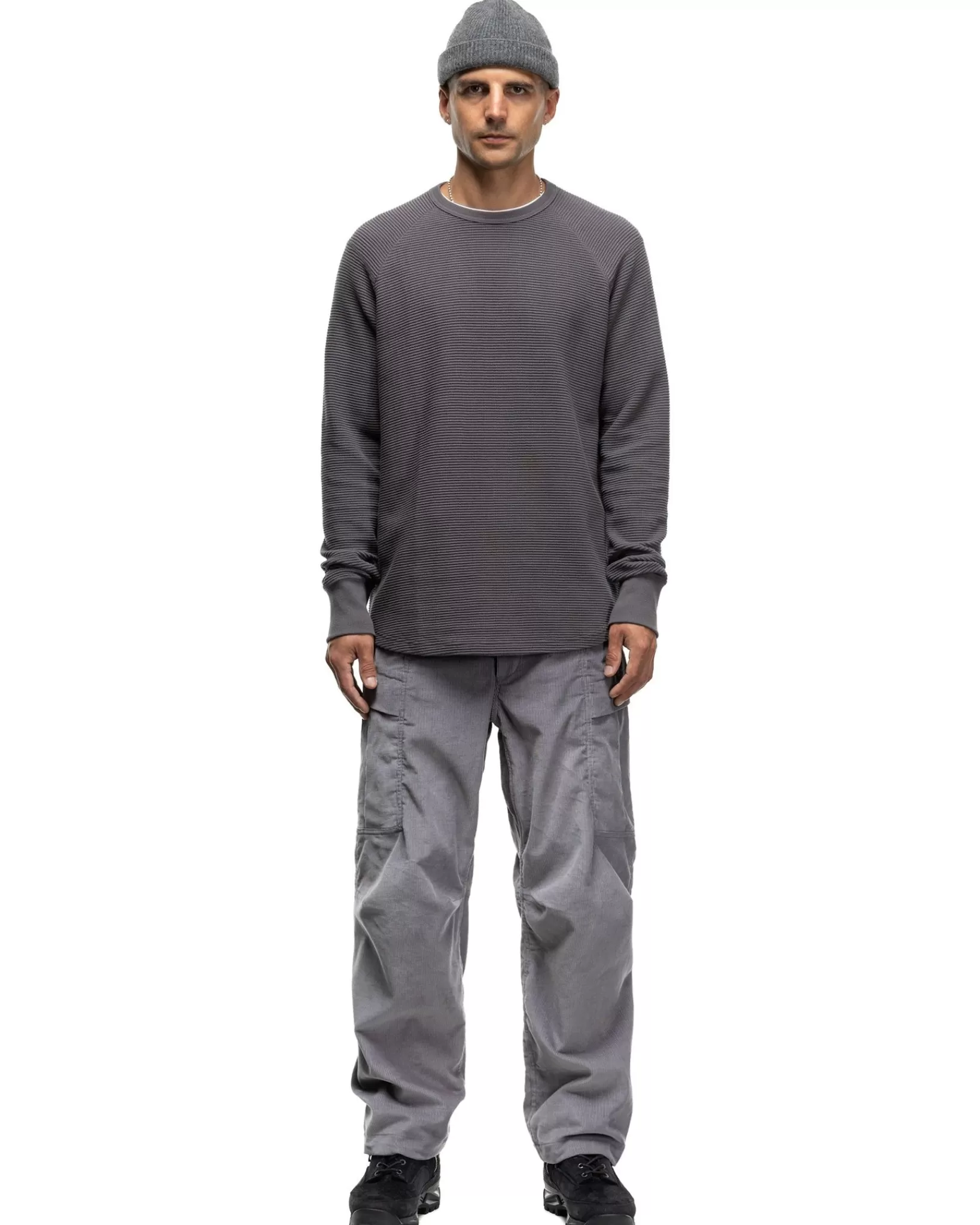 Base Crewneck-Flatback Thermal Cotton Iron*HAVEN Shop