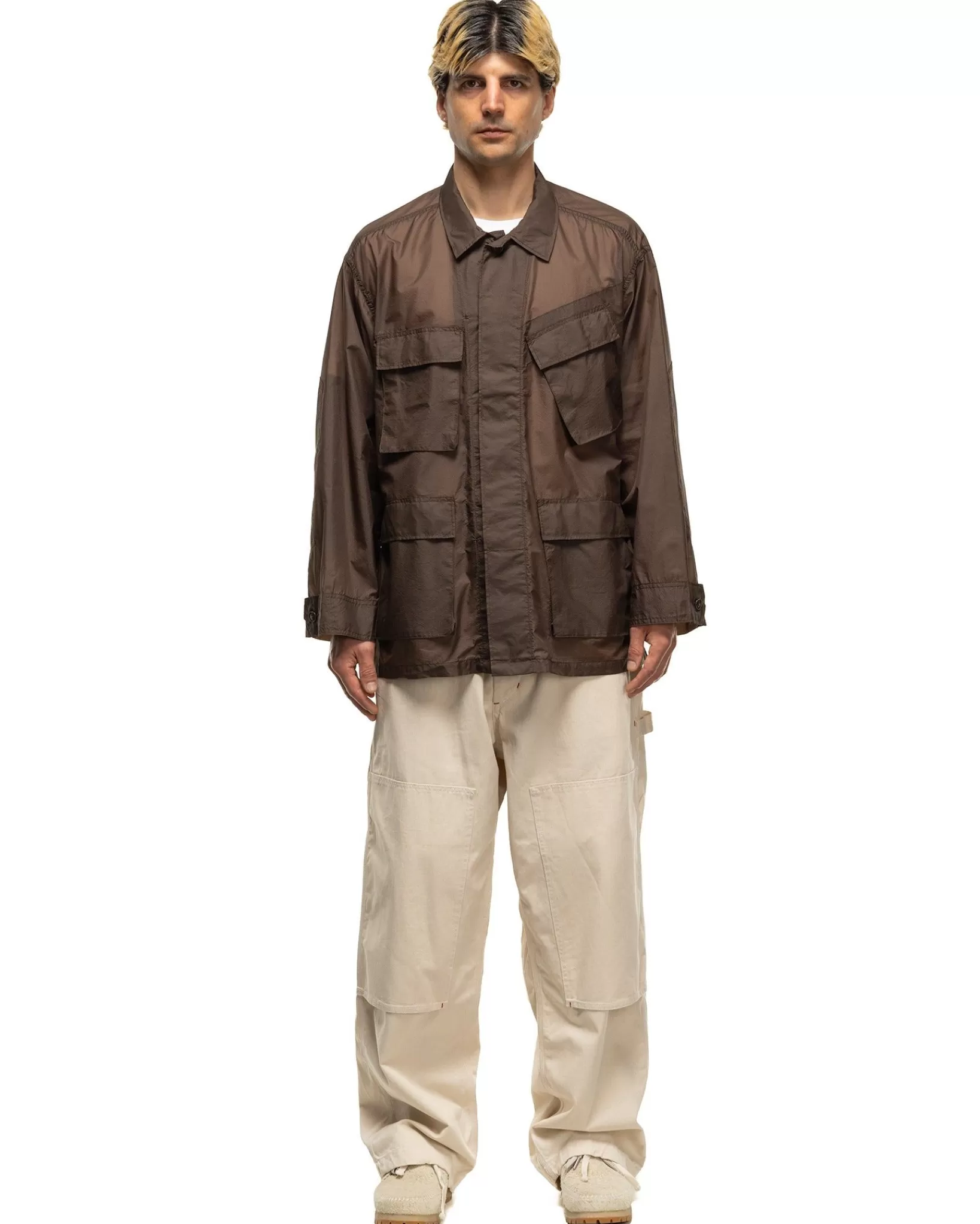 Bdu Jacket Nylon Micro Ripstop Dk Brown*Engineered Garments Sale