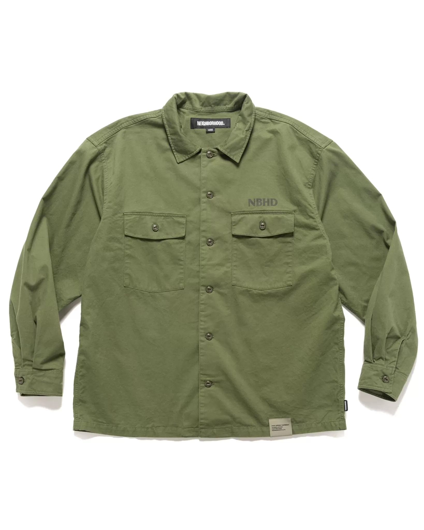 Bdu Shirt Ls Olive Drab*Neighborhood Hot