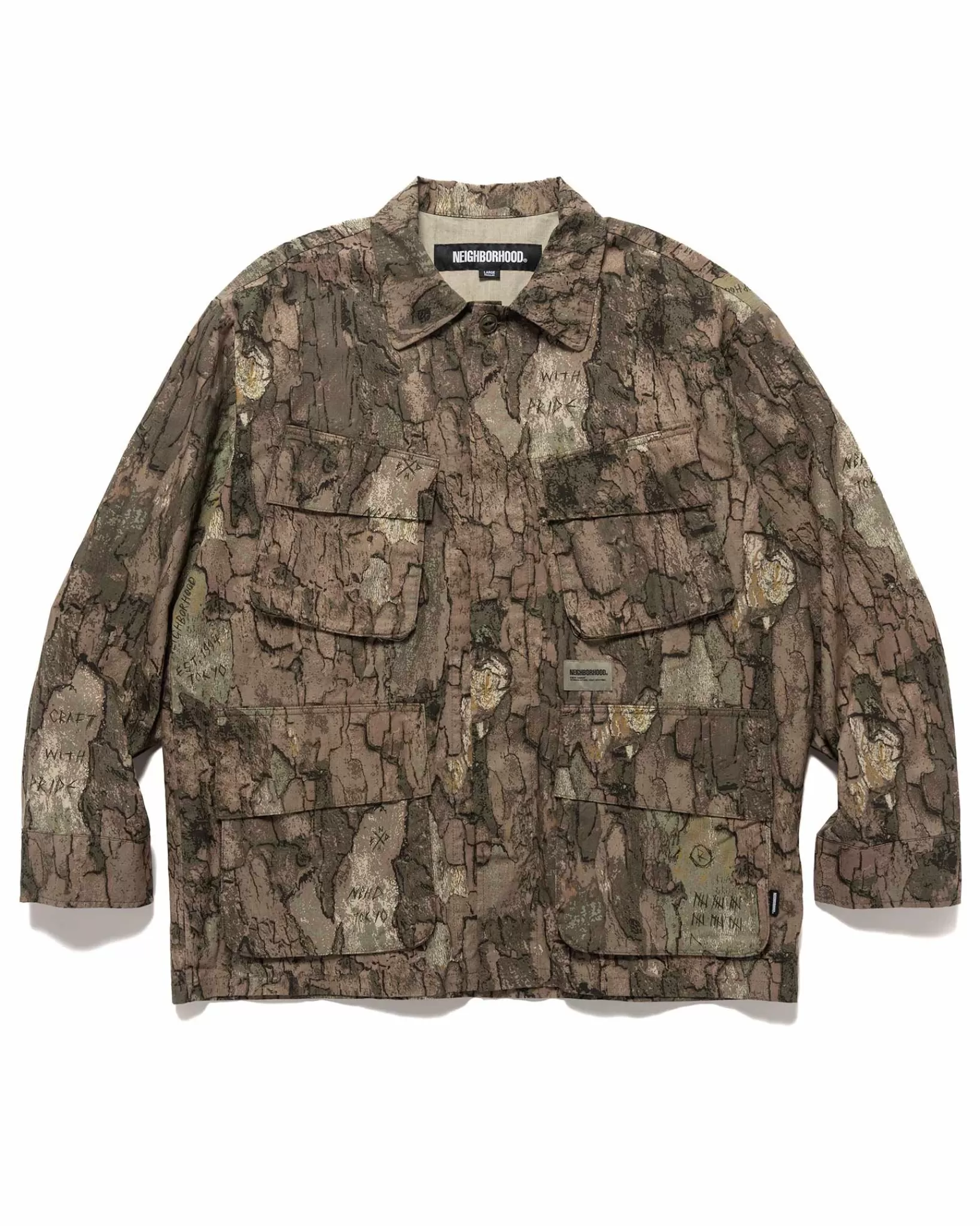 Camouflage Fatigue Jacket Camouflage*Neighborhood New