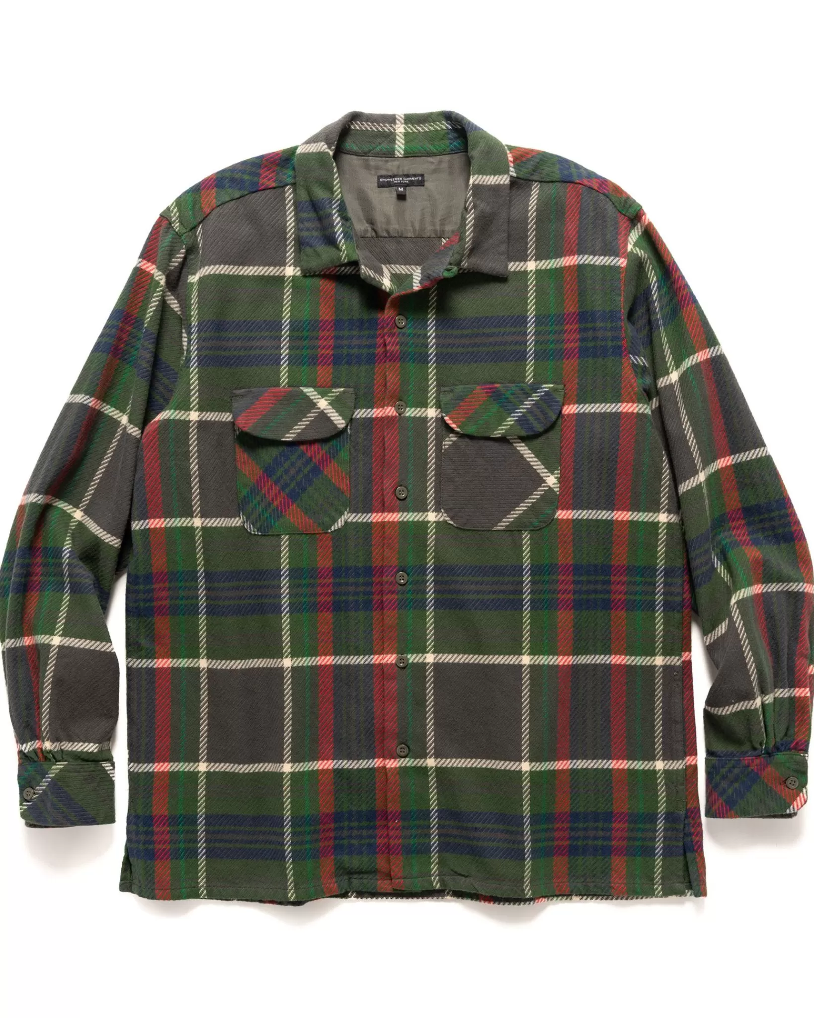 Classic Shirt Cotton Heavy Twill Plaid Olive*Engineered Garments Best