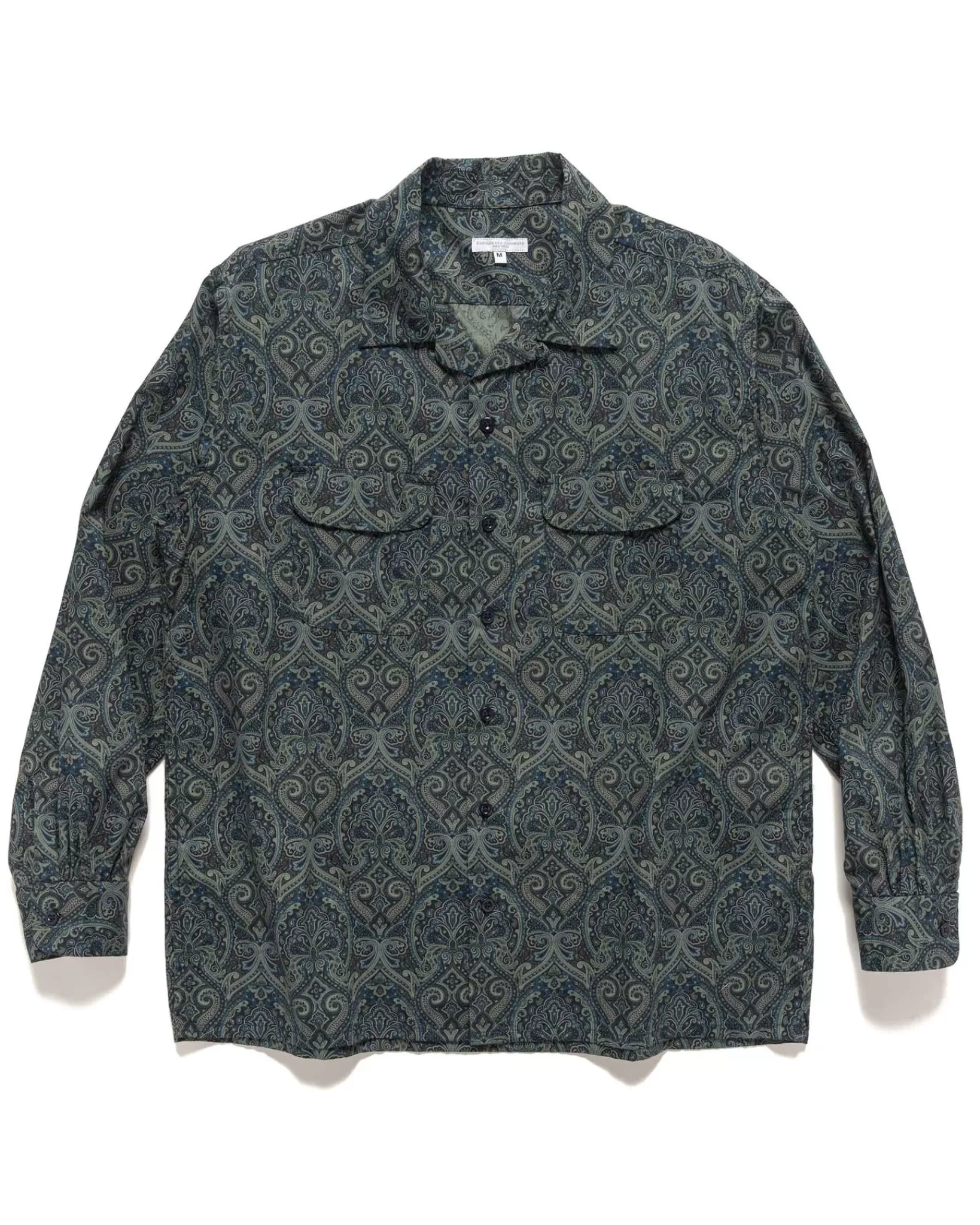 Classic Shirt Cotton Paisley Print Navy*Engineered Garments Clearance