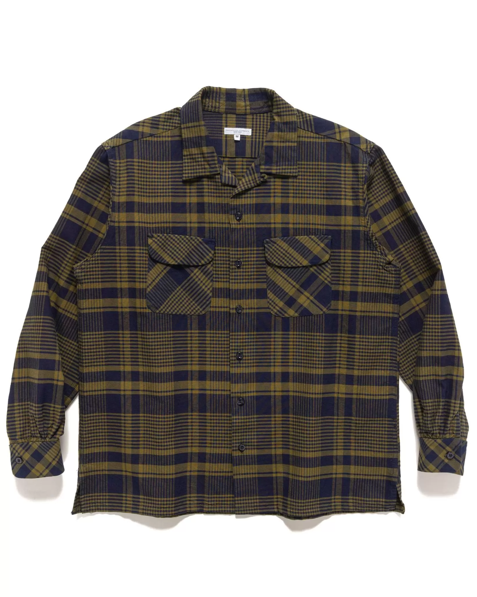 Classic Shirt Cotton Plaid Navy/Olive*Engineered Garments Clearance