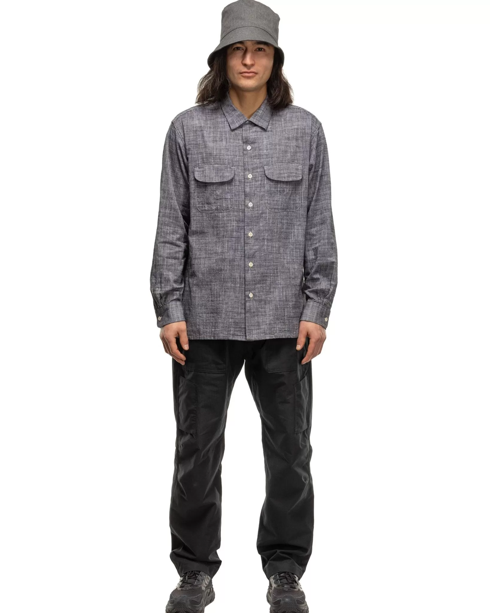 Classic Shirt Cotton Slab Black*Engineered Garments Flash Sale