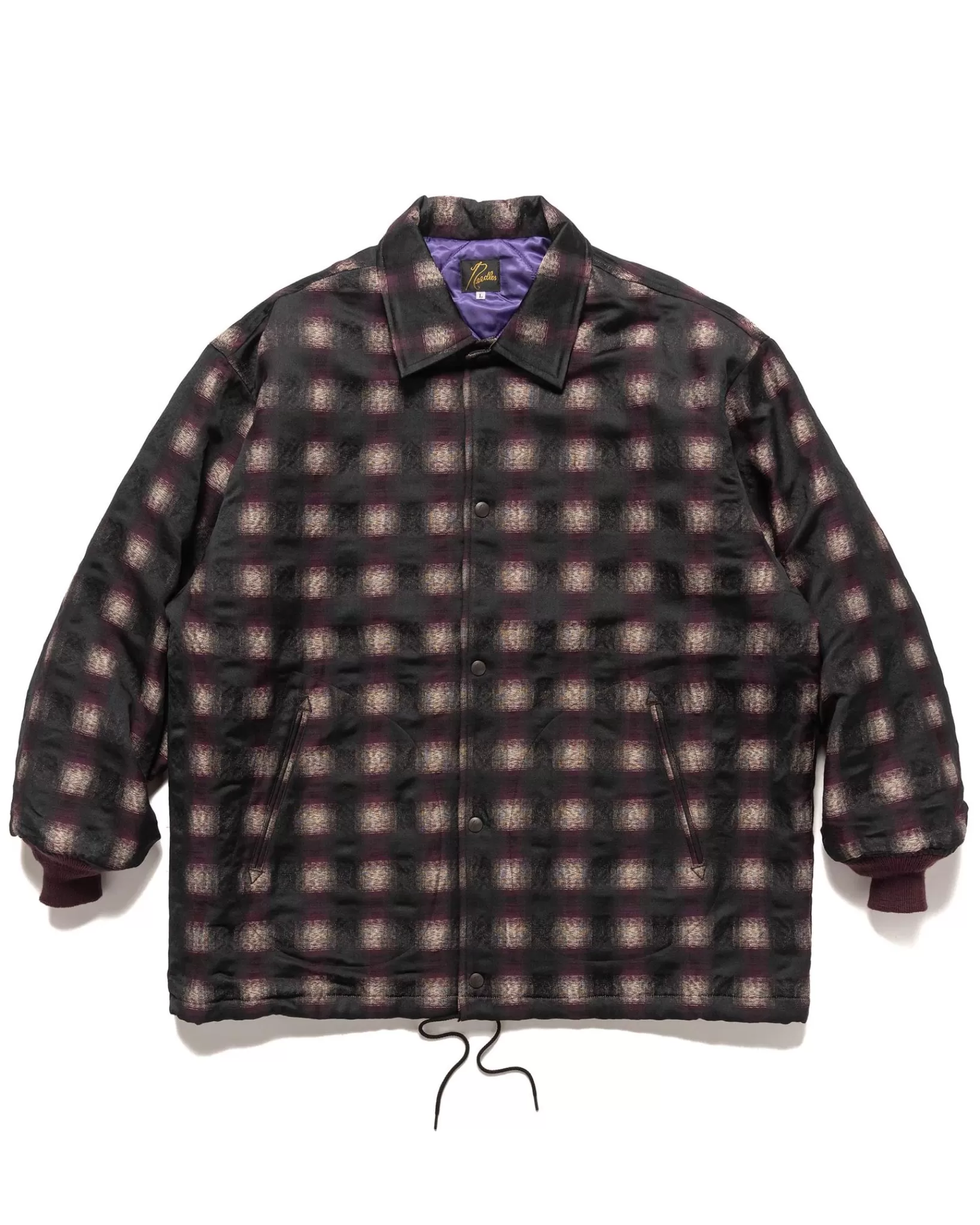 Coach Jacket-Pe/A/C/W/N Ombre Plaid Jq. Bordeaux*Needles Online