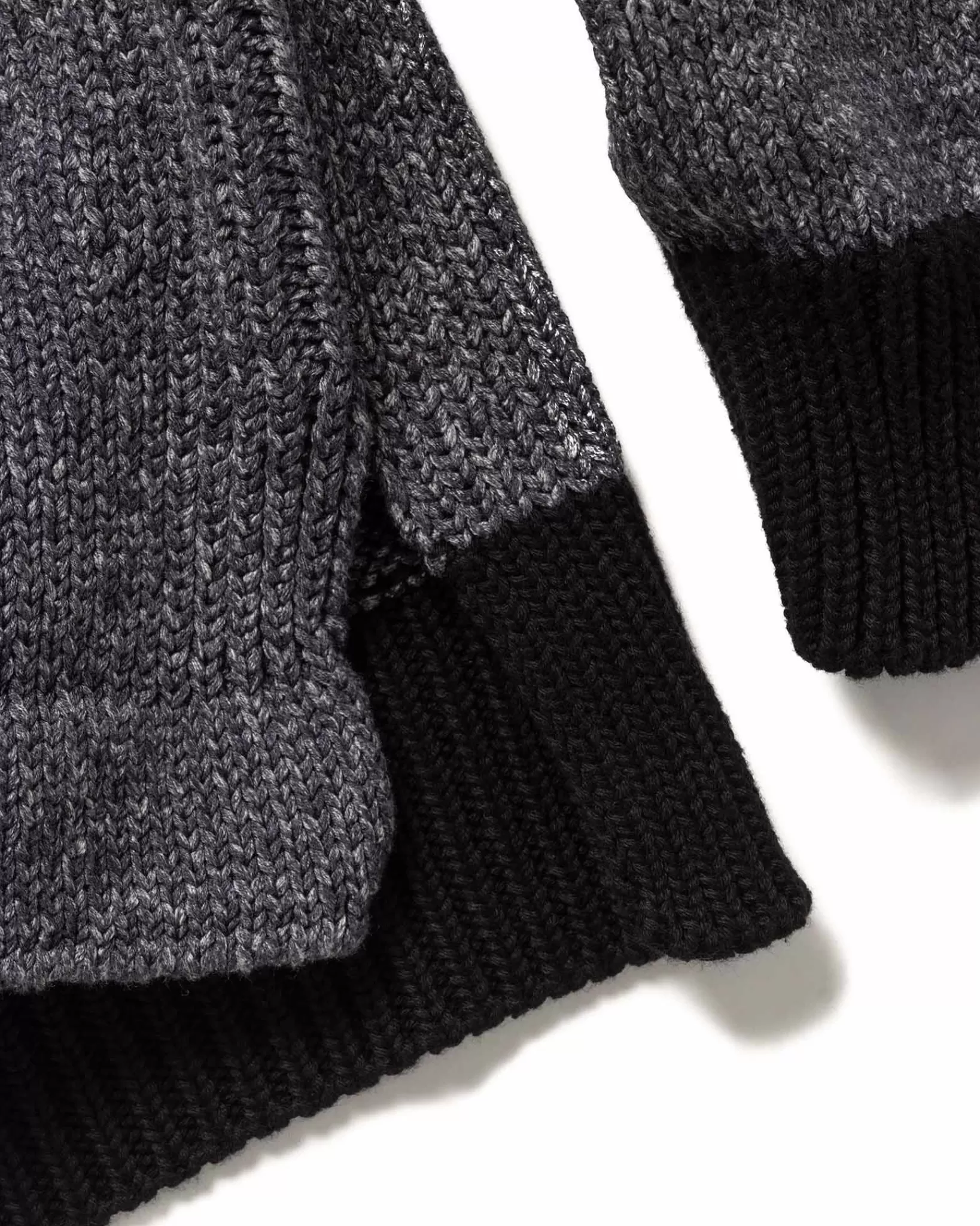 Color Sprayed Tape Crewneck Knit Black*Stone Island Best Sale