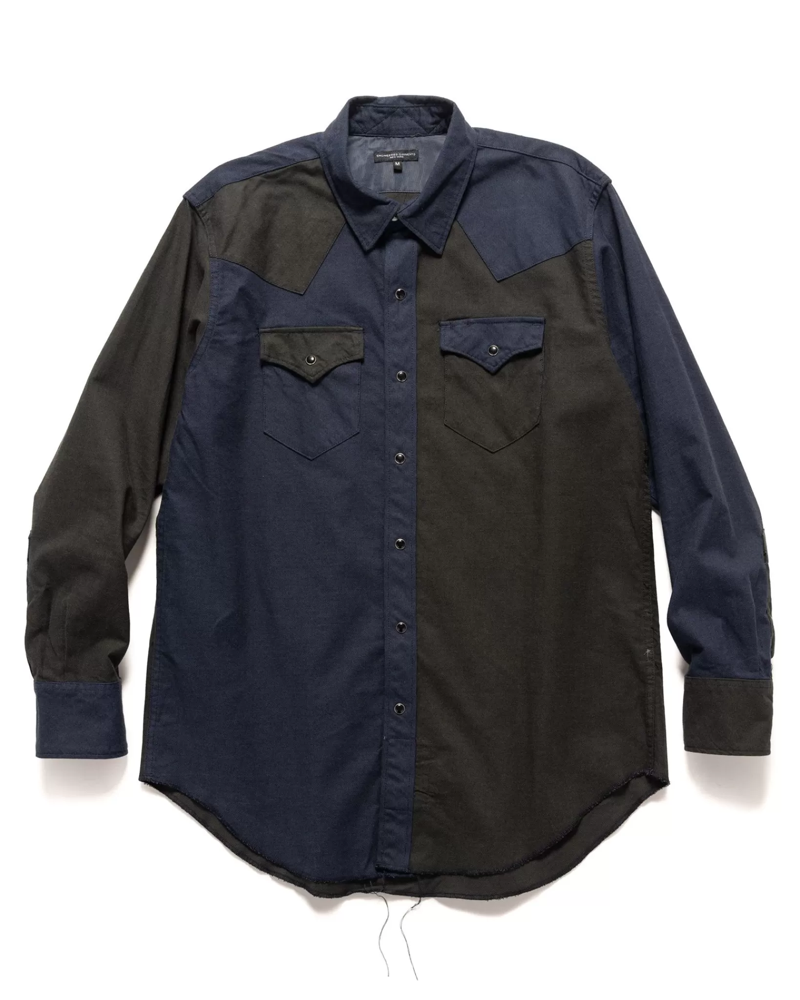 Combo Western Shirt Cotton Oxford Twill Navy*Engineered Garments Shop