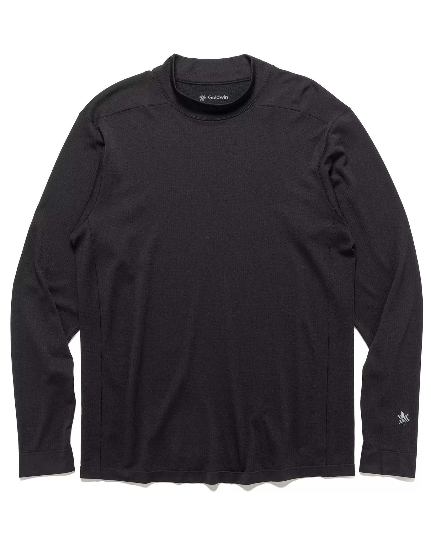 Convexity Comfort Mock Neck L/S Shirt Black*Goldwin Best