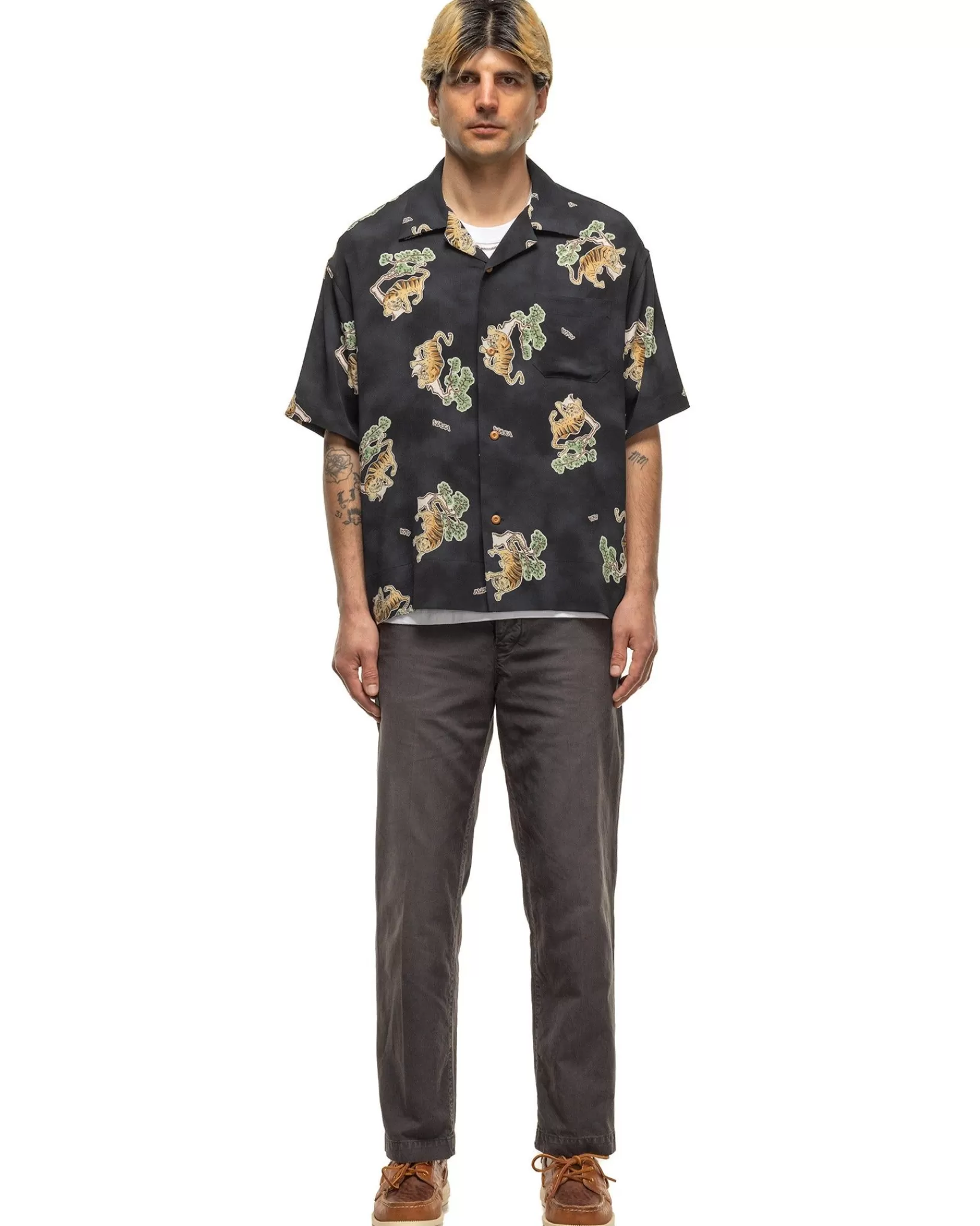 Copa Shirt S/S Tora (Silk) Black*visvim Sale