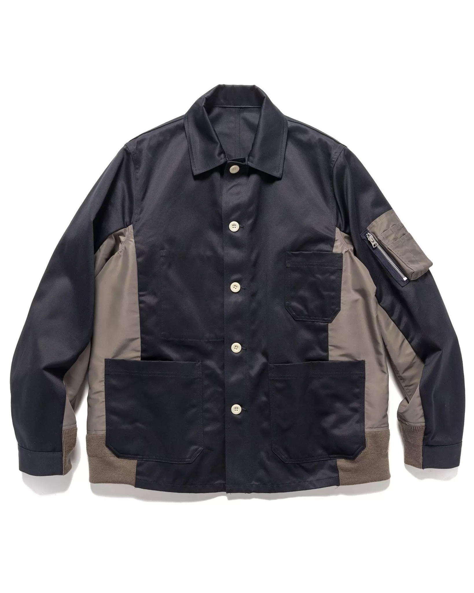 Cotton Chino X Nylon Twill Blouson Navy X Taupe*sacai Discount