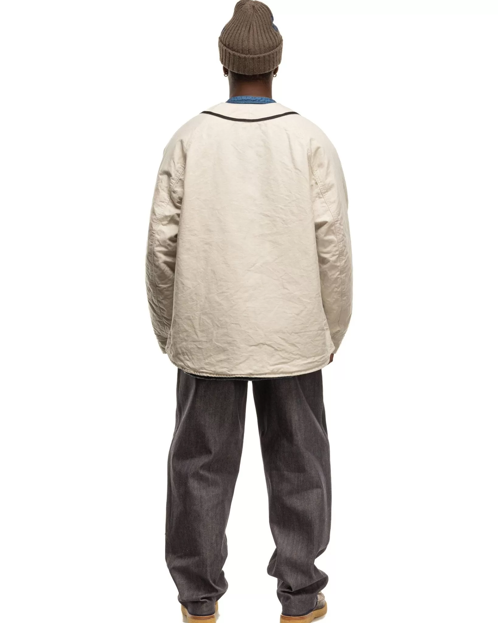 Cotton Linen Canvas X Lining Great Kountry Night Game Baseball Shirt Ecru*KAPITAL Discount