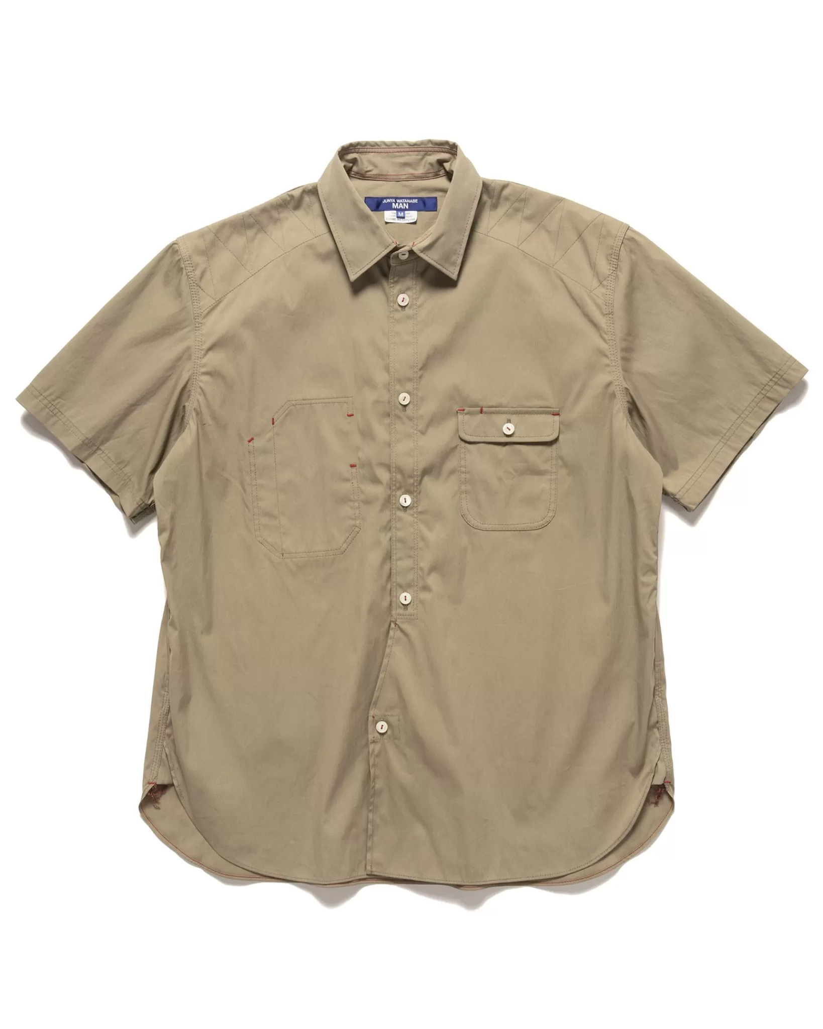 Cotton Nylon Ss Shirt Khaki*Junya Watanabe MAN Online