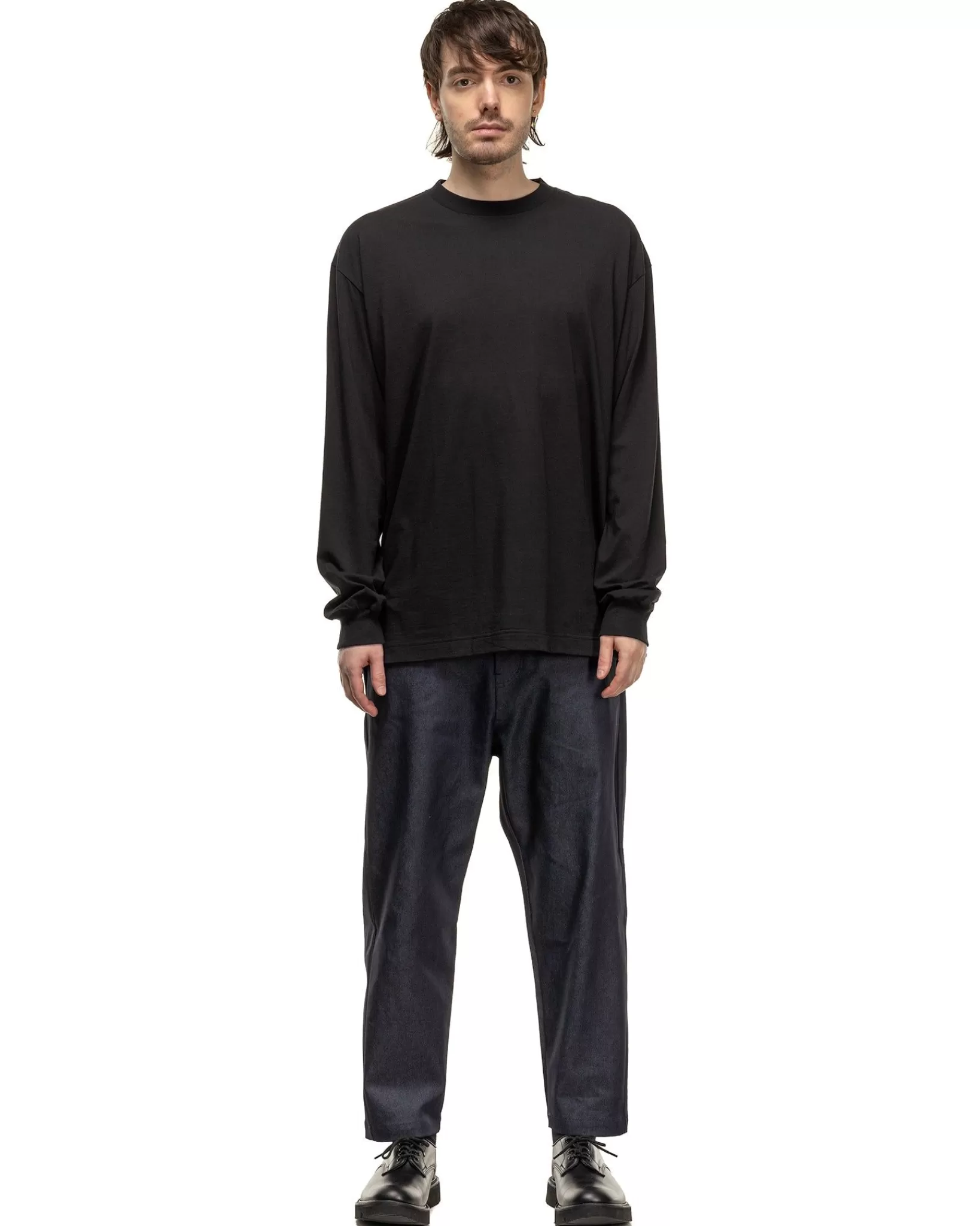 Cotton Silk L/S Baggy Tee Black*Sophnet. Best Sale