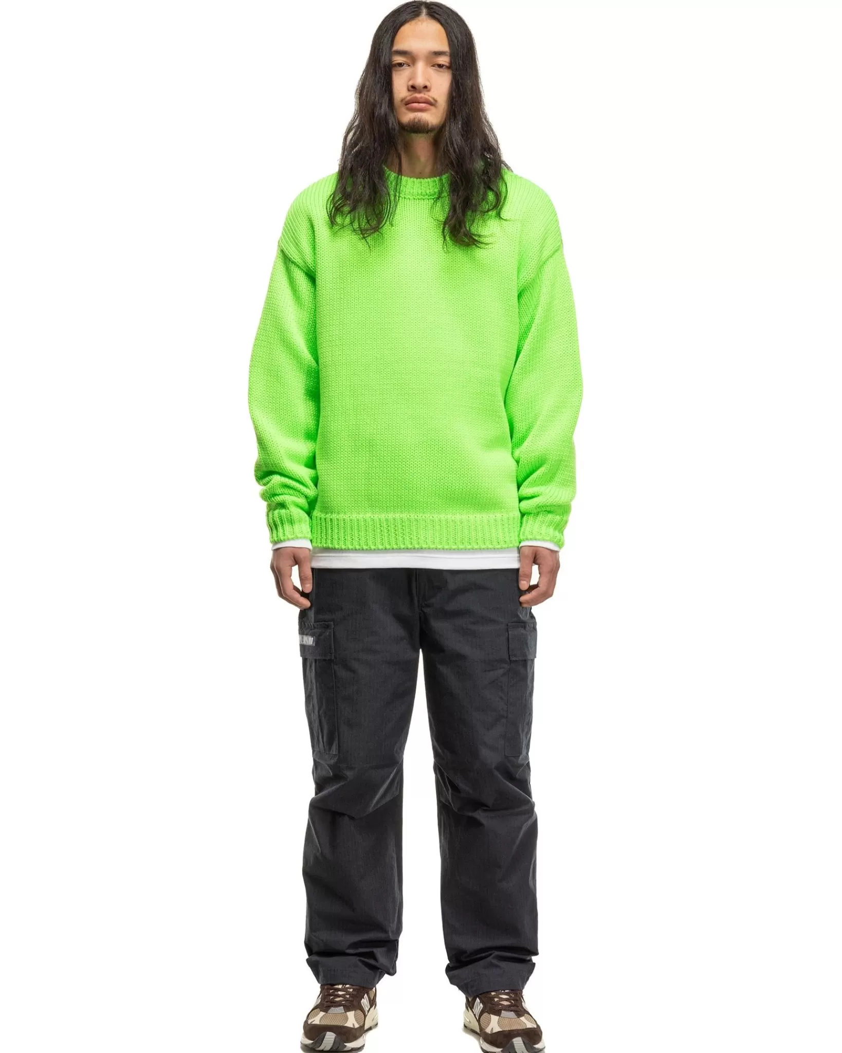 Crew Neck 01/Sweater/Poly. Green*WTAPS Clearance