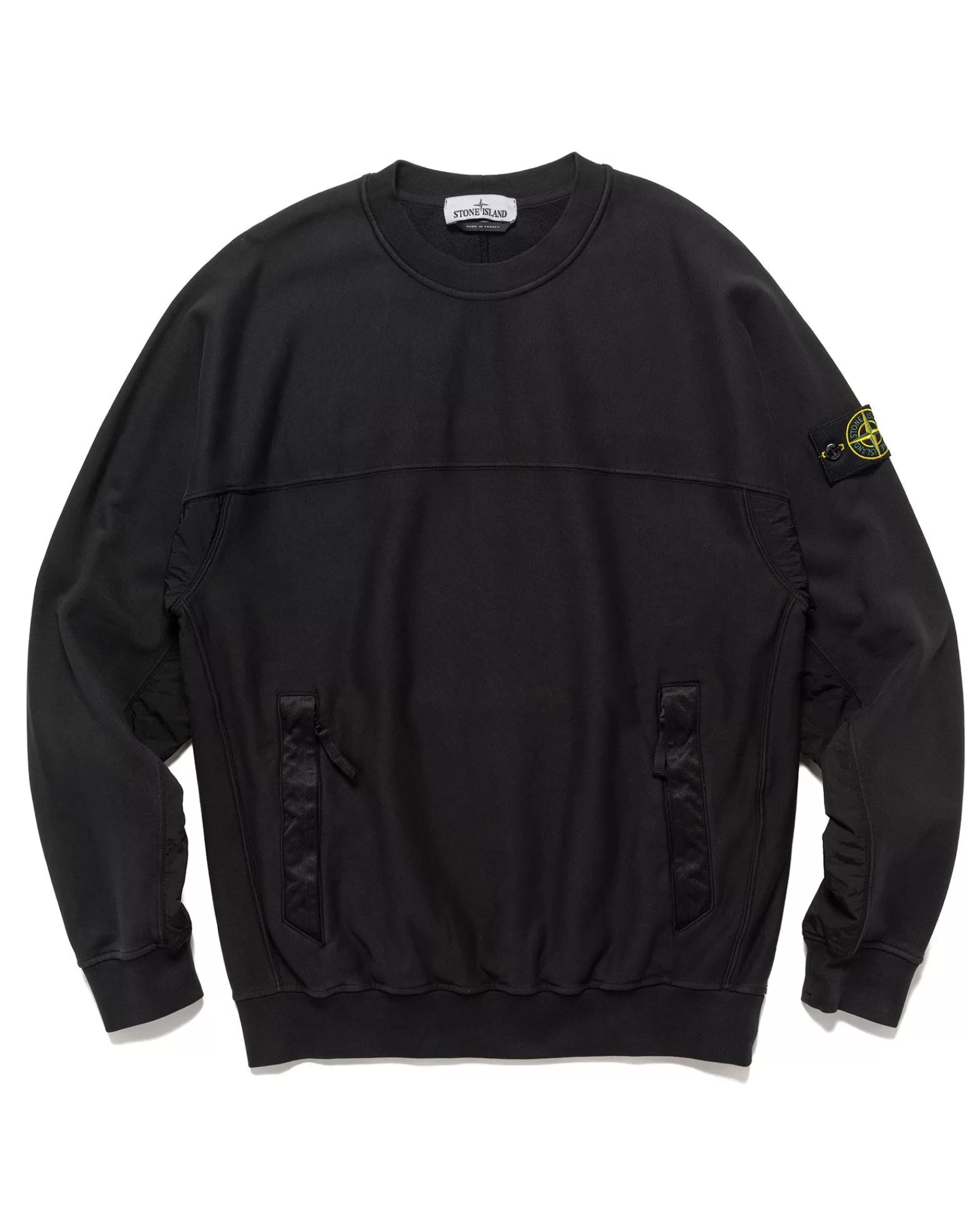 Crewneck Sweatshirt #03 Black*Stone Island Outlet