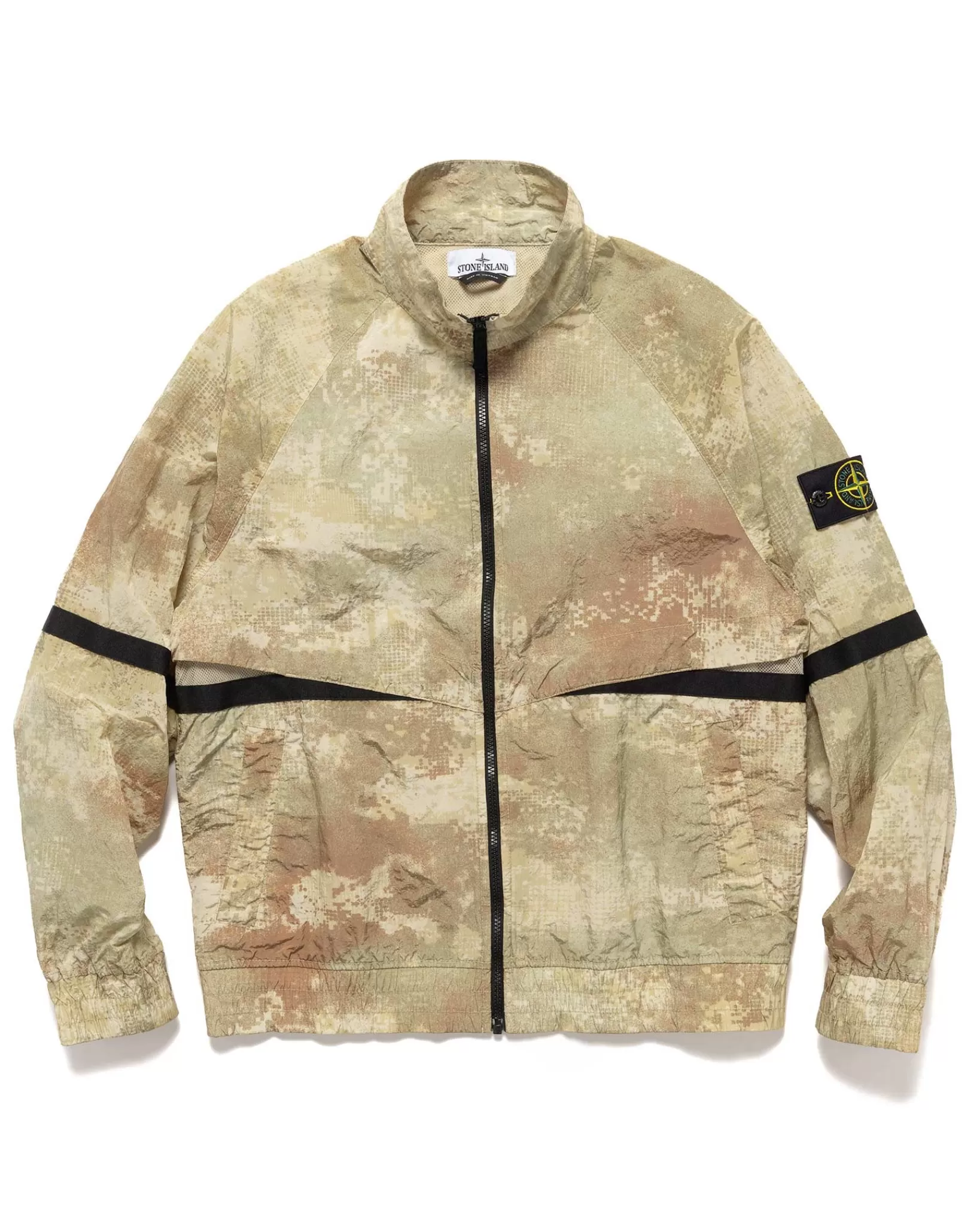 Dissolving Grid Camo Jacket Natural Beige*Stone Island Cheap