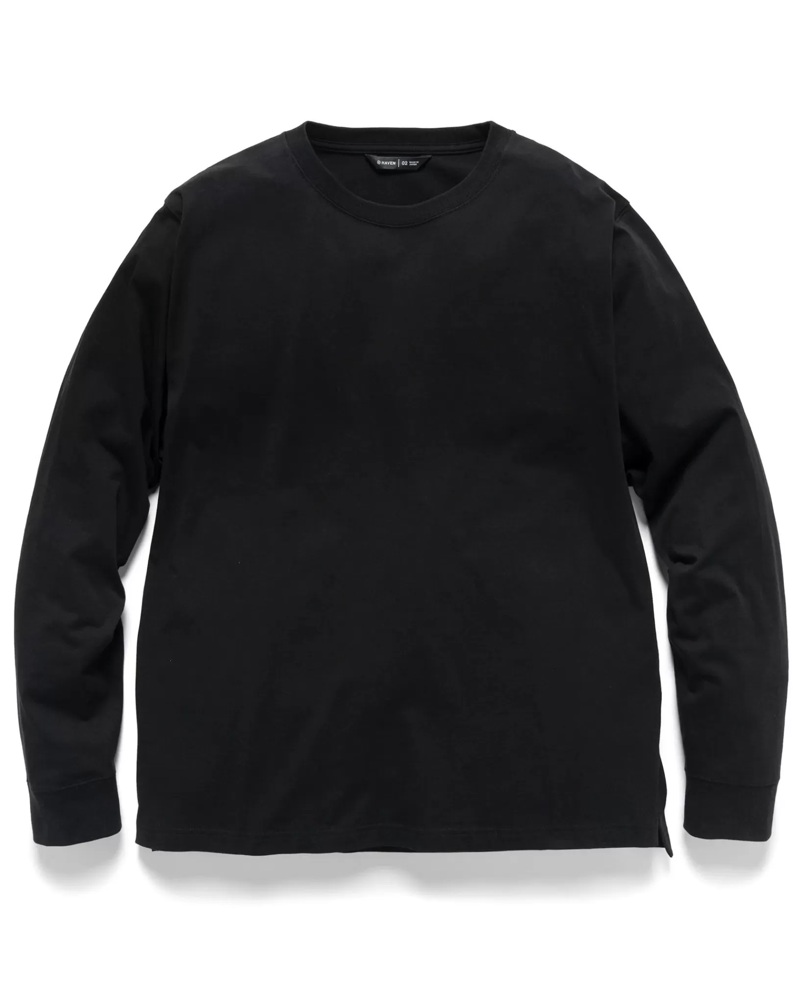 Excel Relaxed Fit T-Shirt L/S-Siro Cotton Jersey Black*HAVEN Best