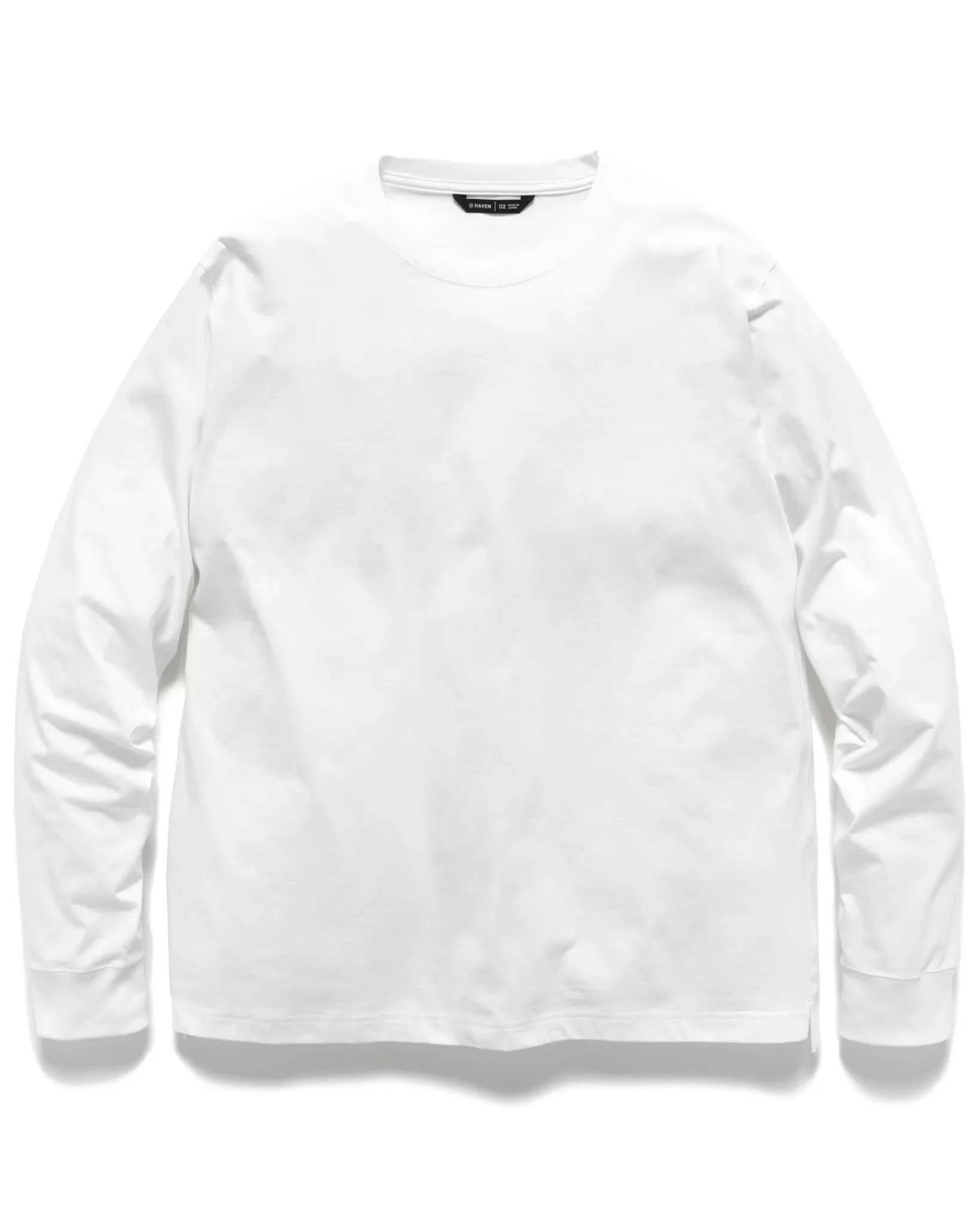 Excel Relaxed Fit T-Shirt L/S-Siro Cotton Jersey White*HAVEN Discount