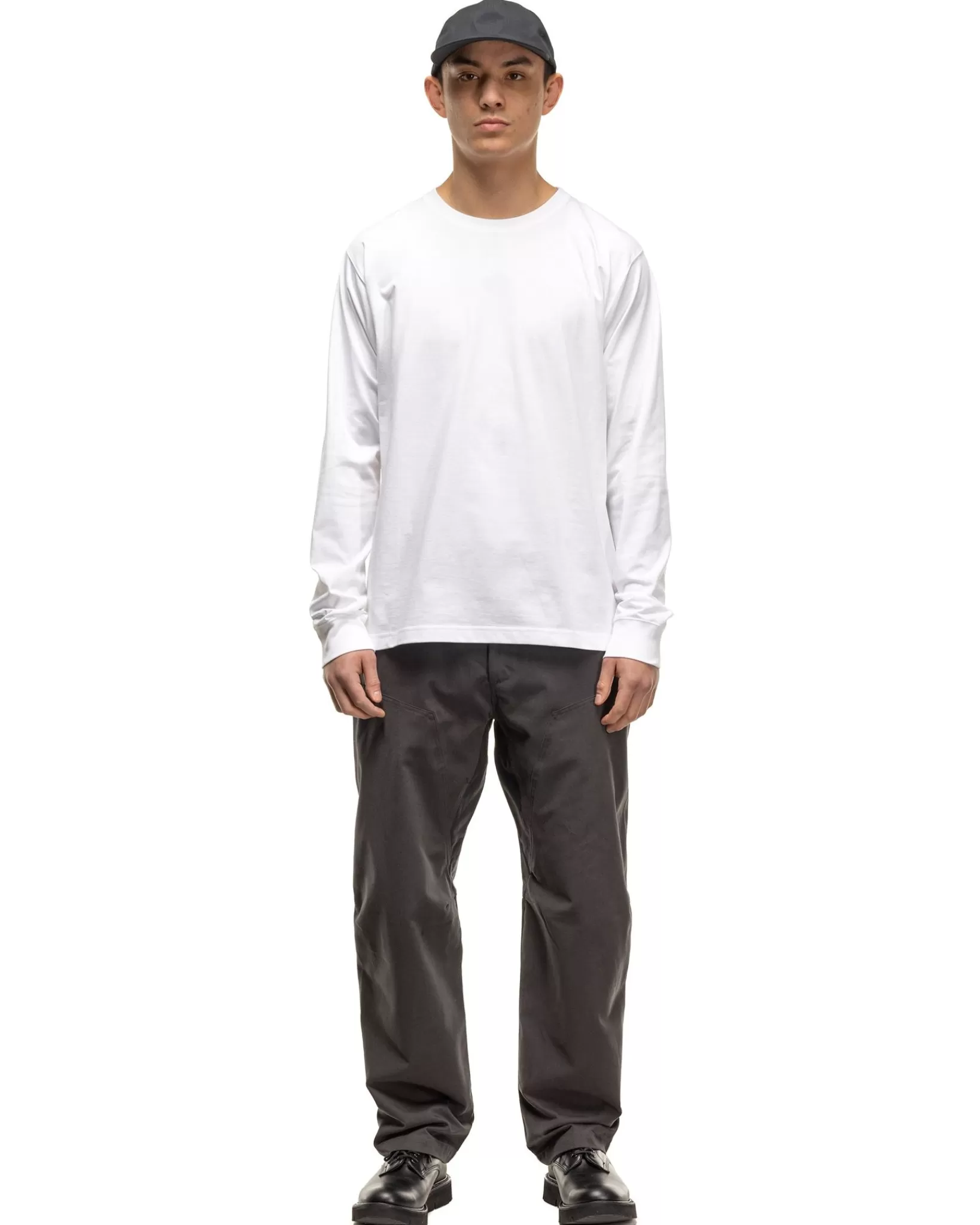 Excel Relaxed Fit T-Shirt L/S-Siro Cotton Jersey White*HAVEN Discount