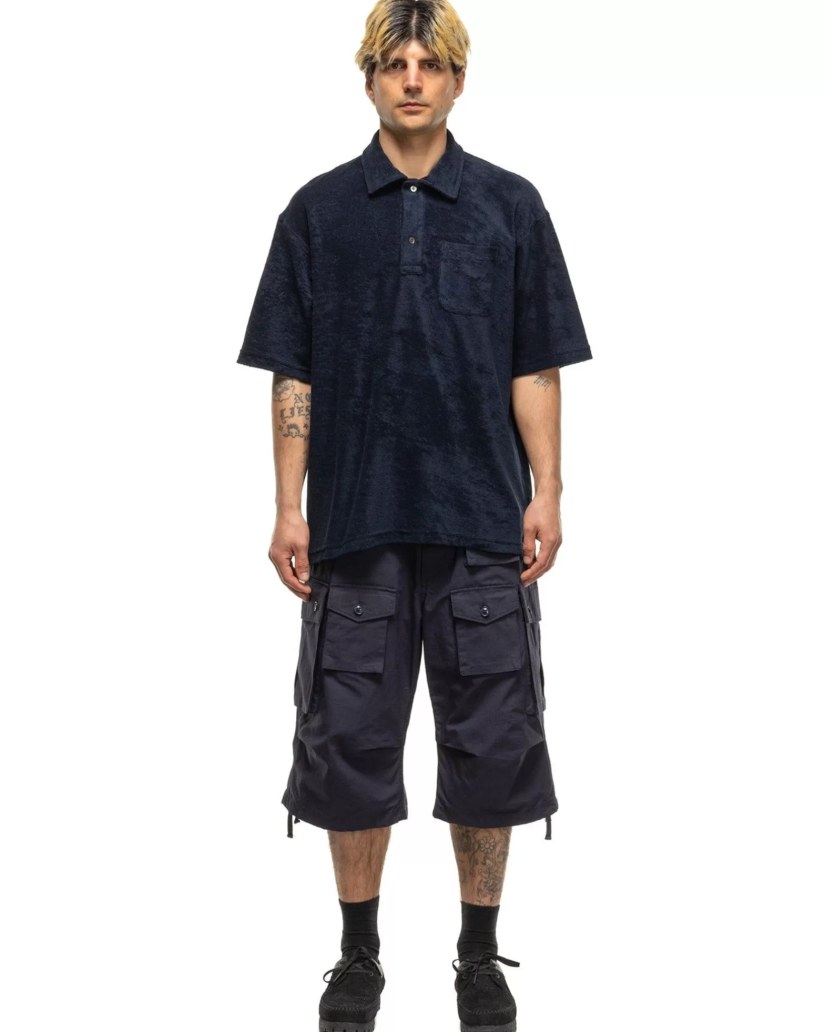 Fa Short Cotton Ripstop Dk Navy*Engineered Garments Sale