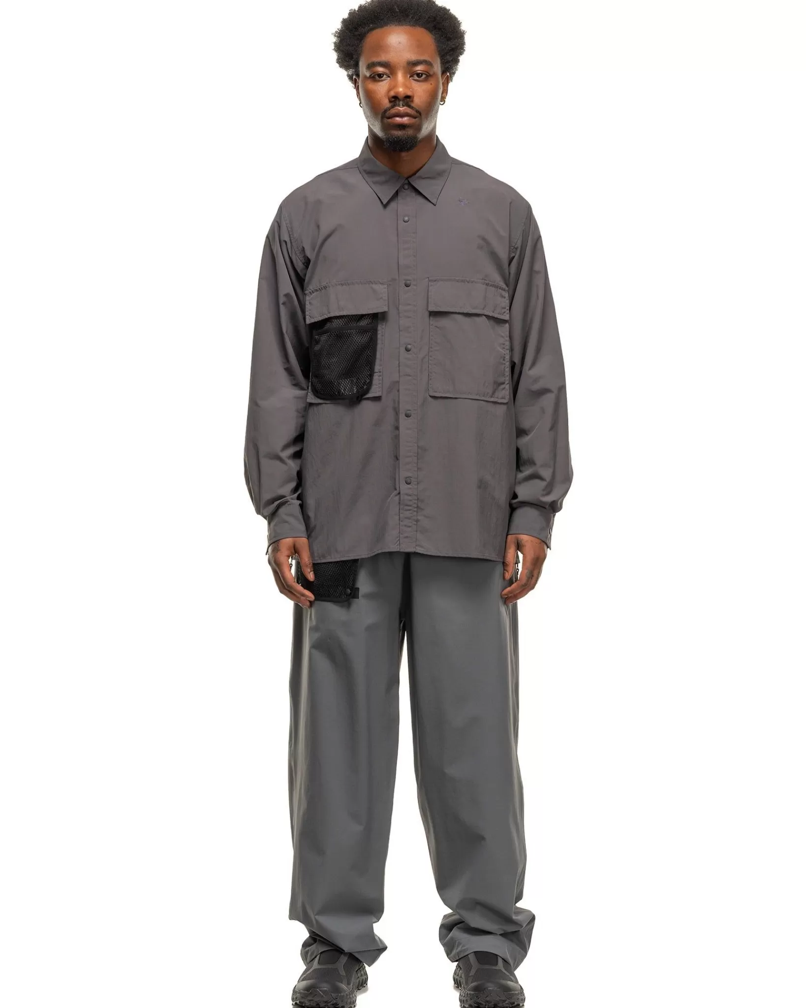 Field Venti Nylon Shirt Deep Charcoal*Goldwin Discount