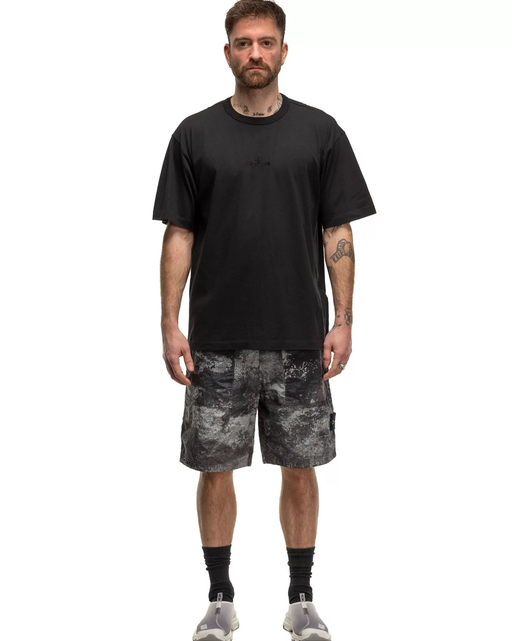 Fissato' Treatment Short Sleeve T-Shirt Black*Stone Island Sale