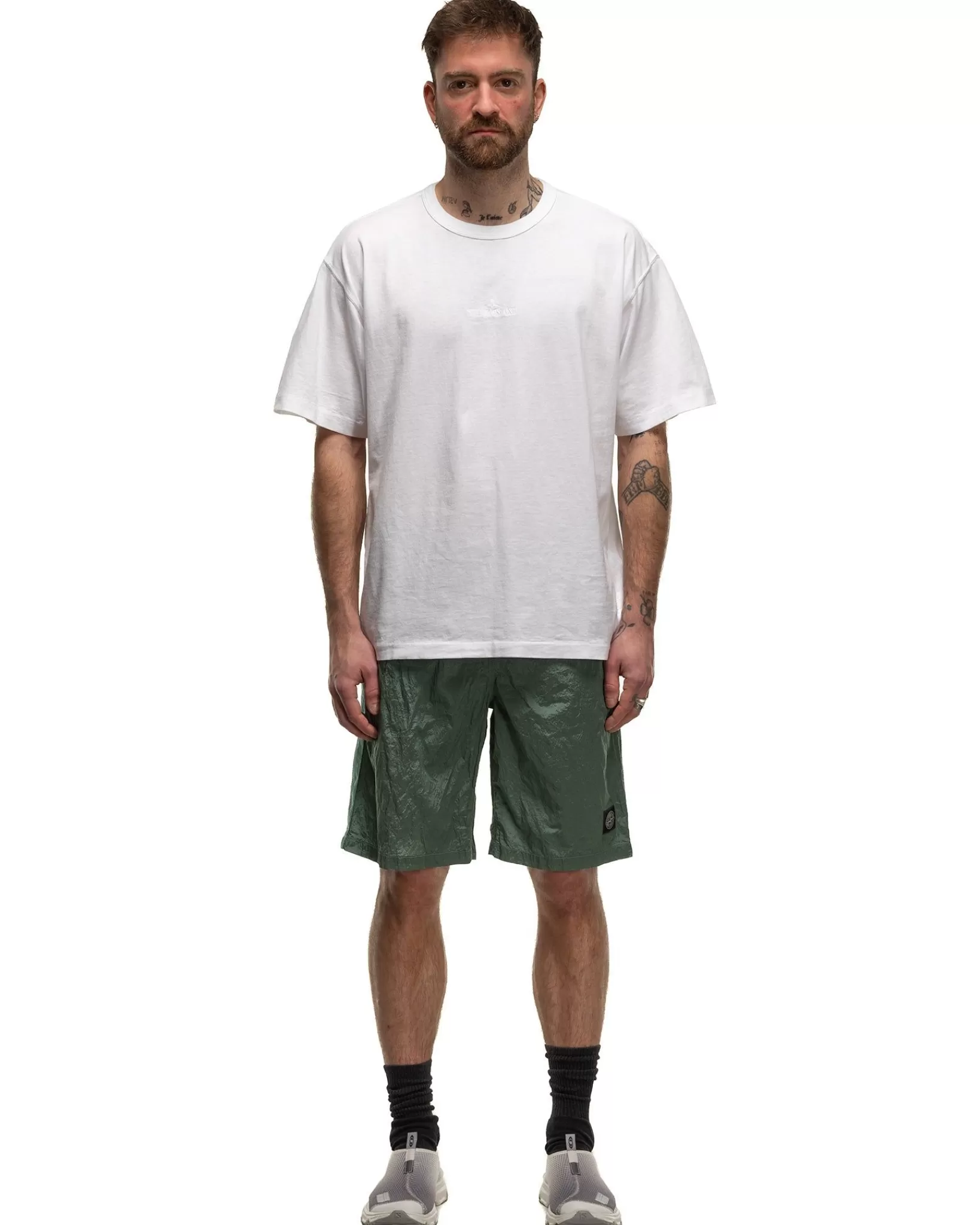 Fissato' Treatment Short Sleeve T-Shirt White*Stone Island Shop