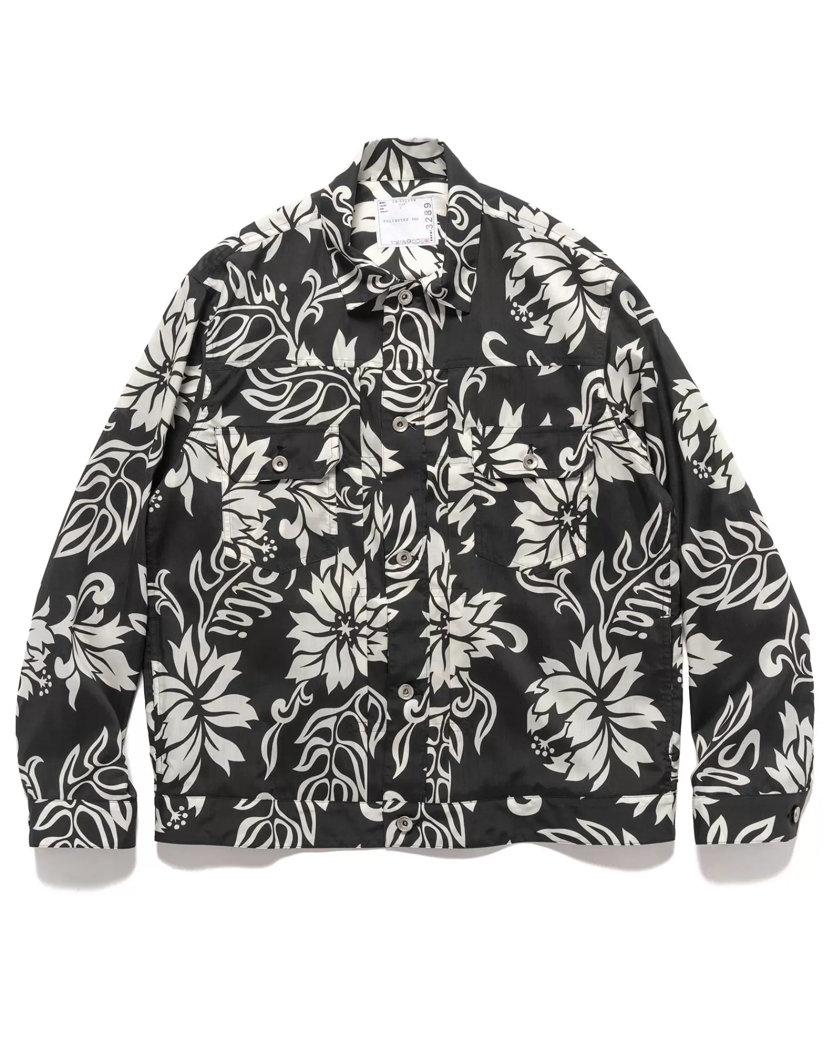 Floral Print Blouson Black*sacai Shop