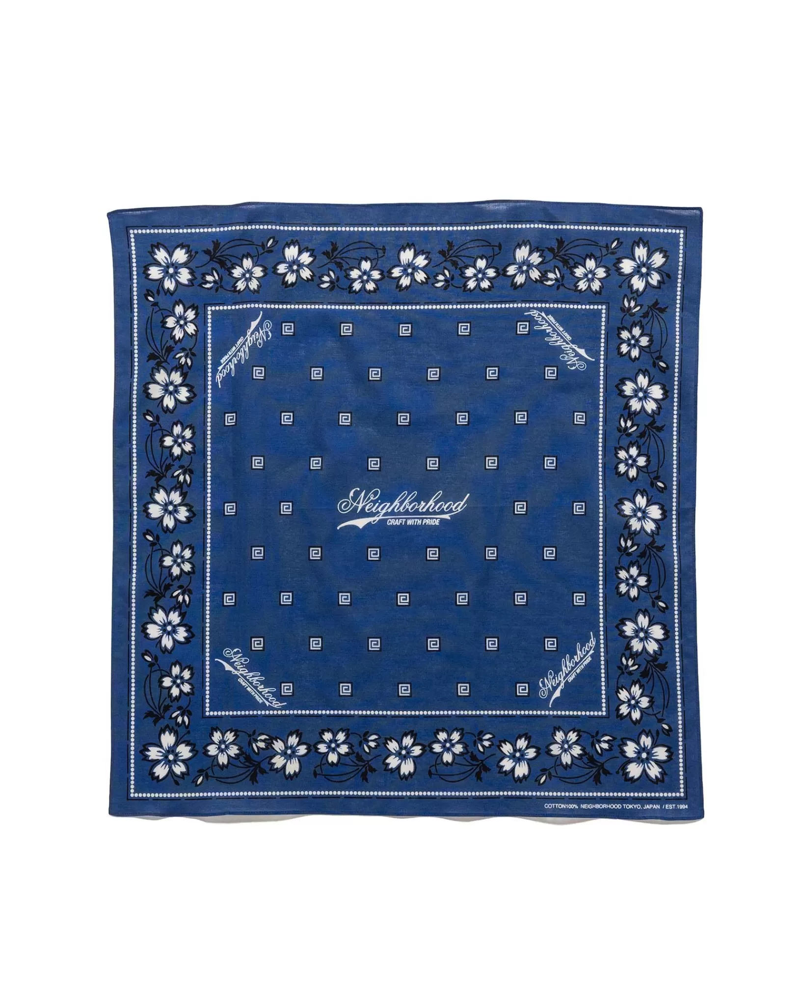 Flower Bandana Navy*Neighborhood Online