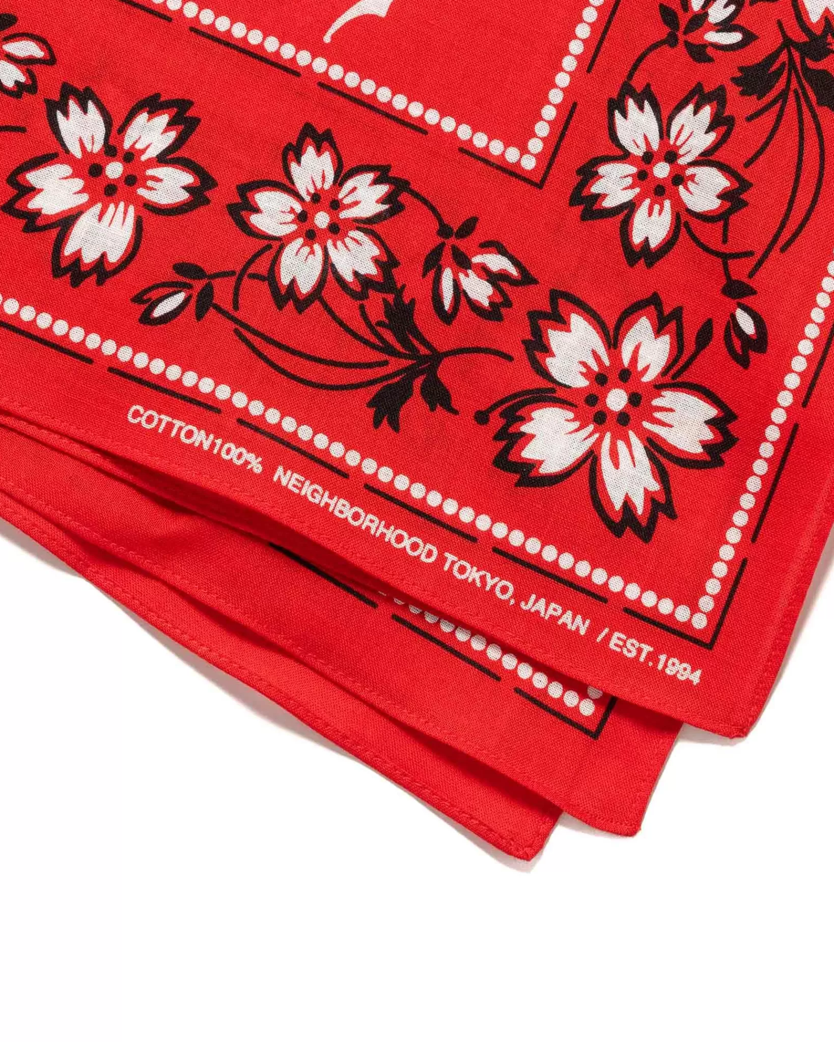 Flower Bandana Red*Neighborhood Best Sale