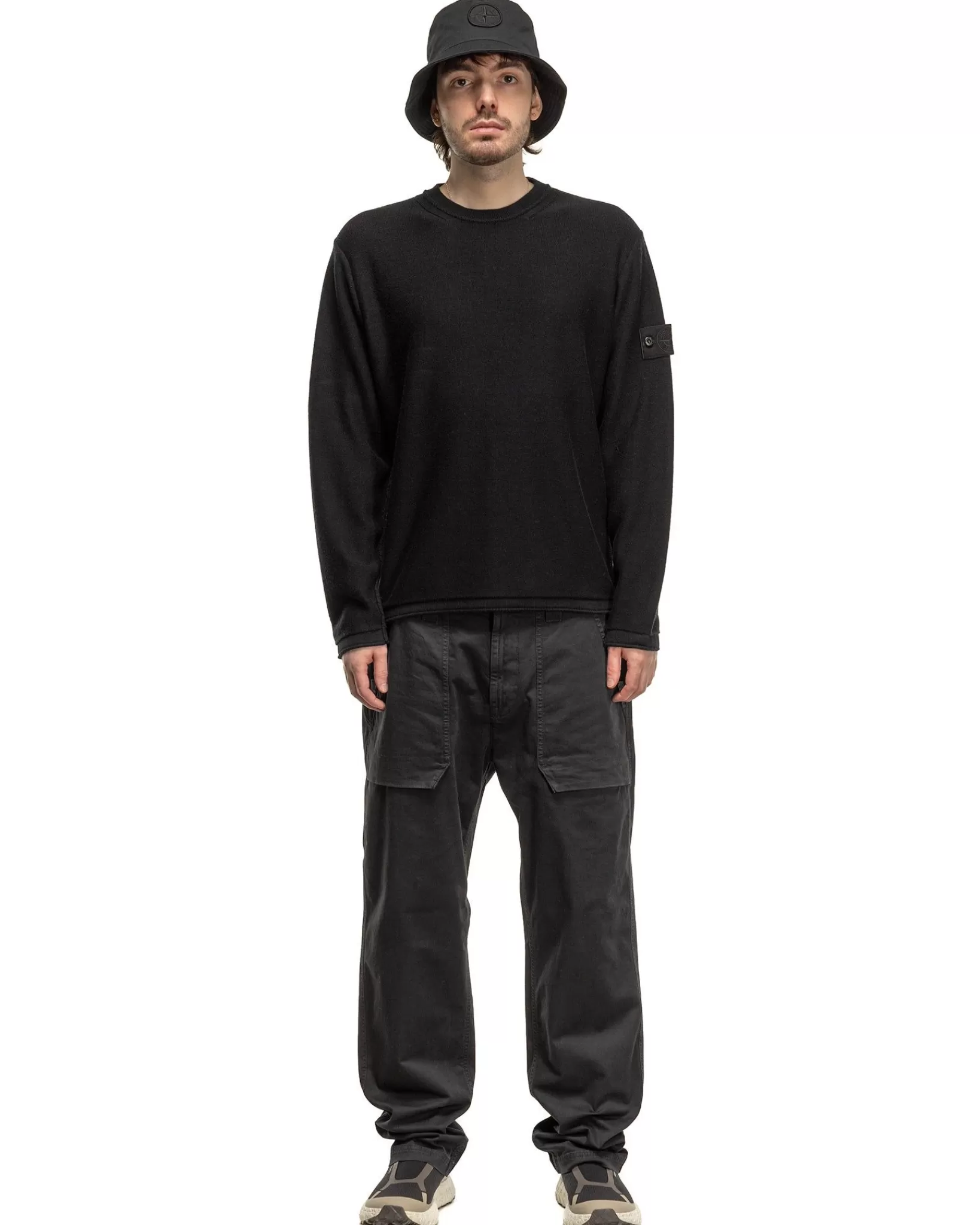 Ghost Piece Crewneck Knit Black*Stone Island Store