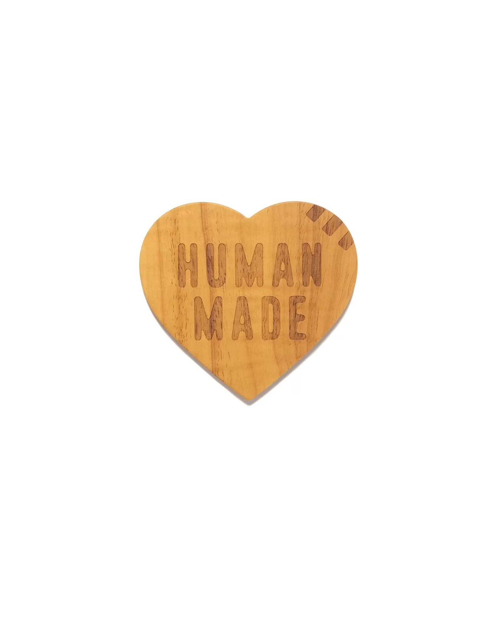 Heart Wood Coaster Set 2P Beige*Human Made Discount