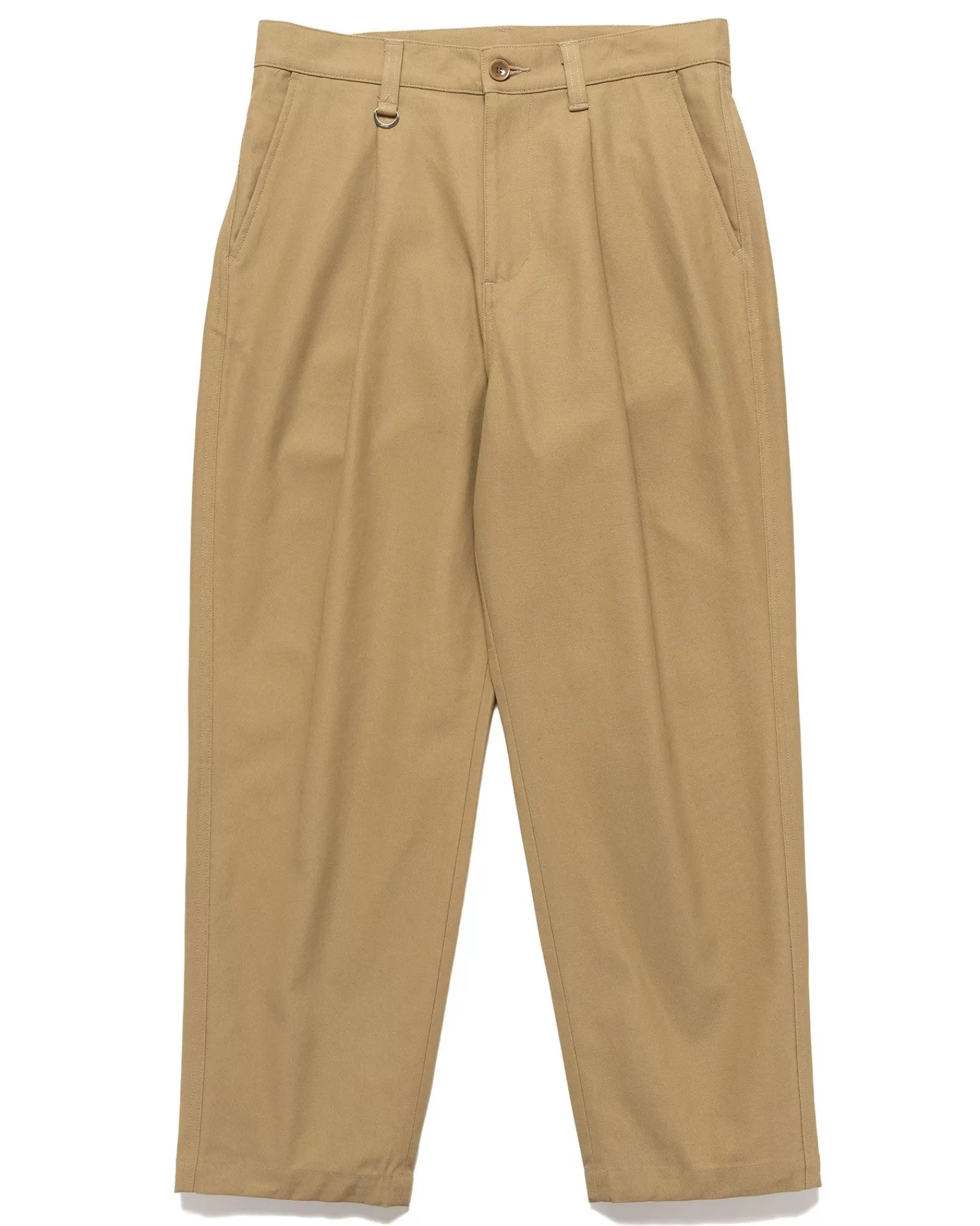 High Twisted Washer Cotton Serge Wide Tapered Pants Beige*Sophnet. Discount