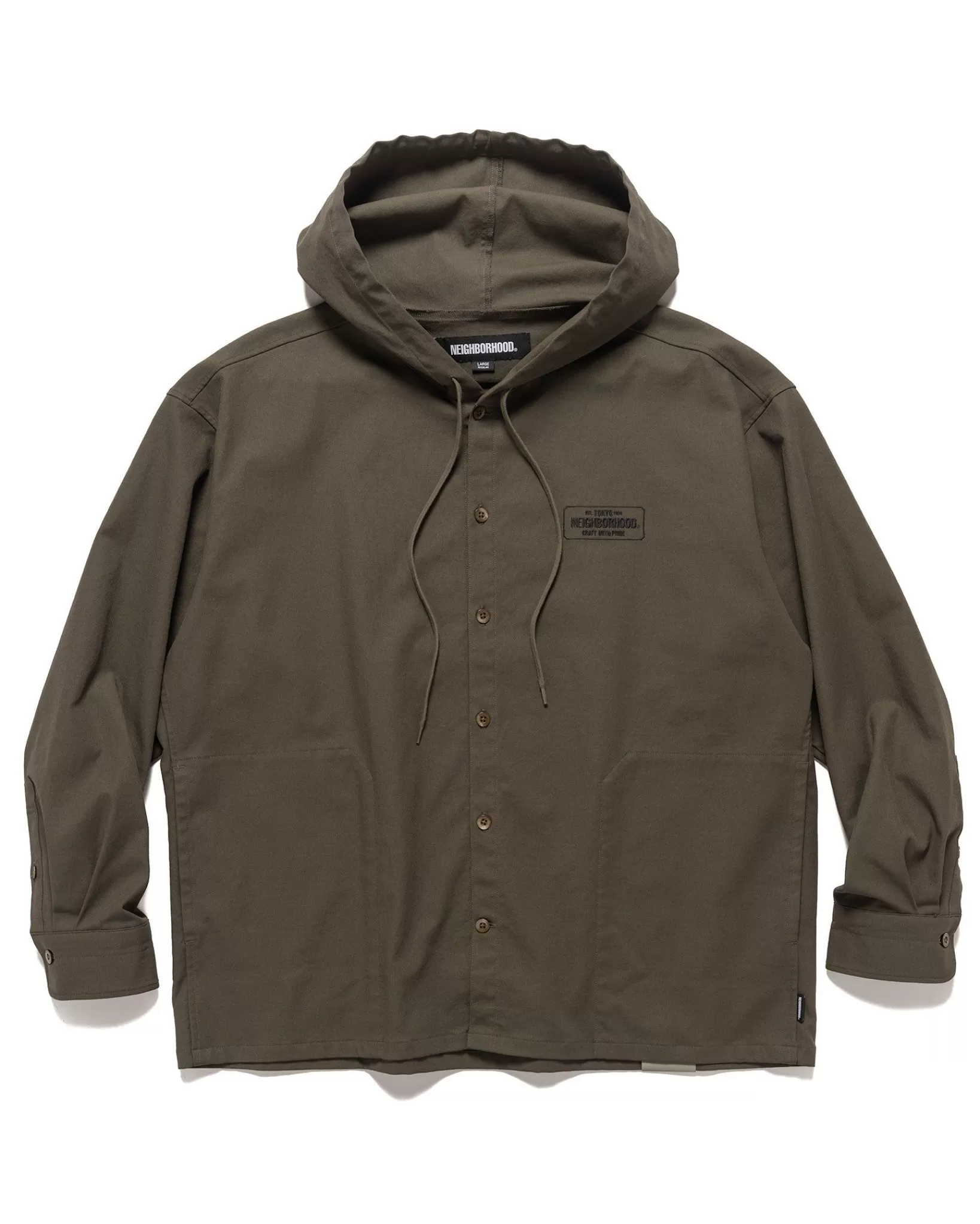 Hooded Shirt Ls Olive Drab*Neighborhood Discount