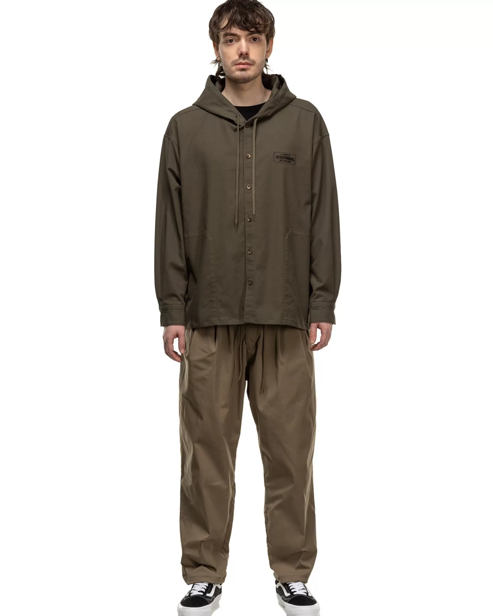 Hooded Shirt Ls Olive Drab*Neighborhood Discount