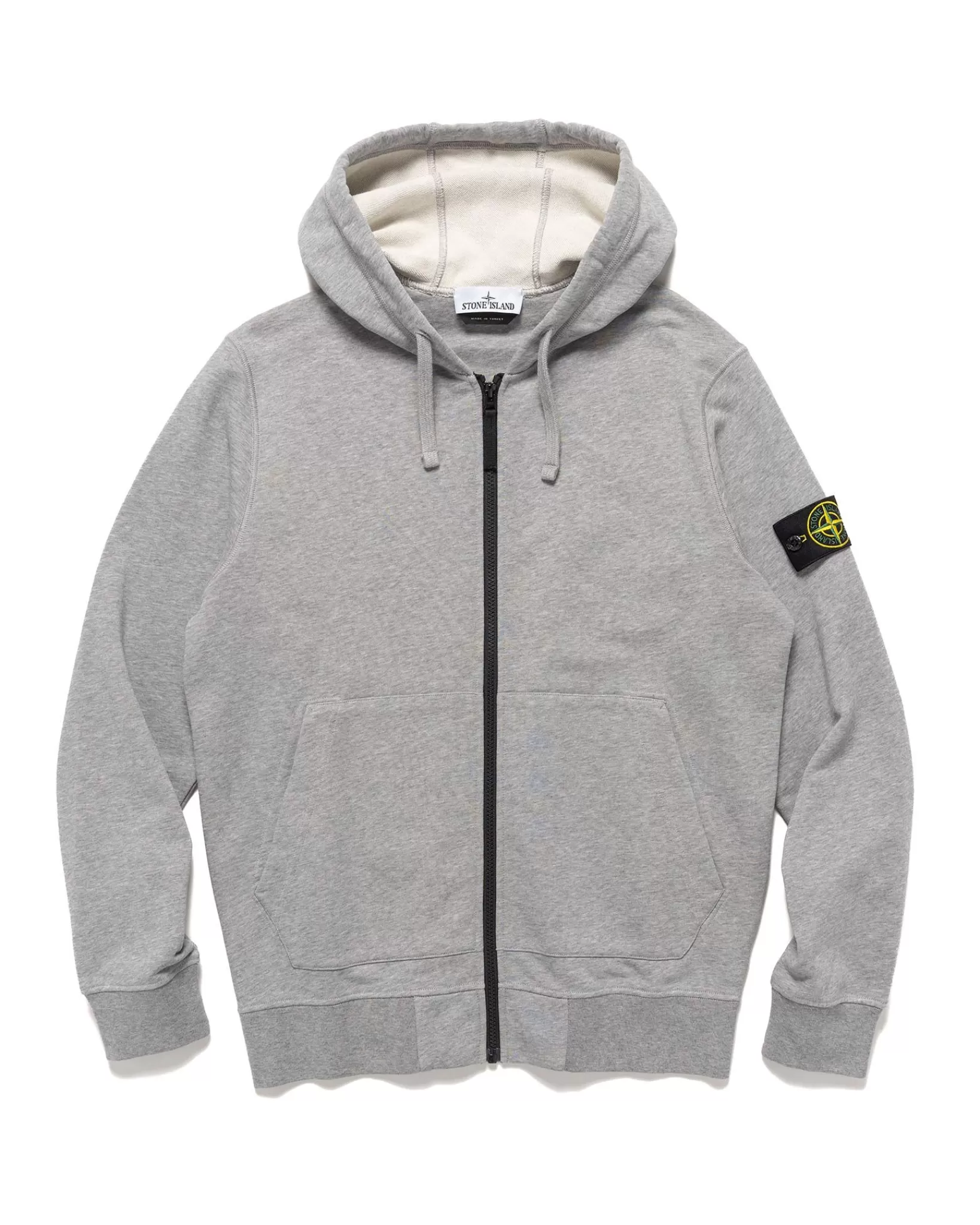 Hooded Track Top Melange Grey*Stone Island Sale