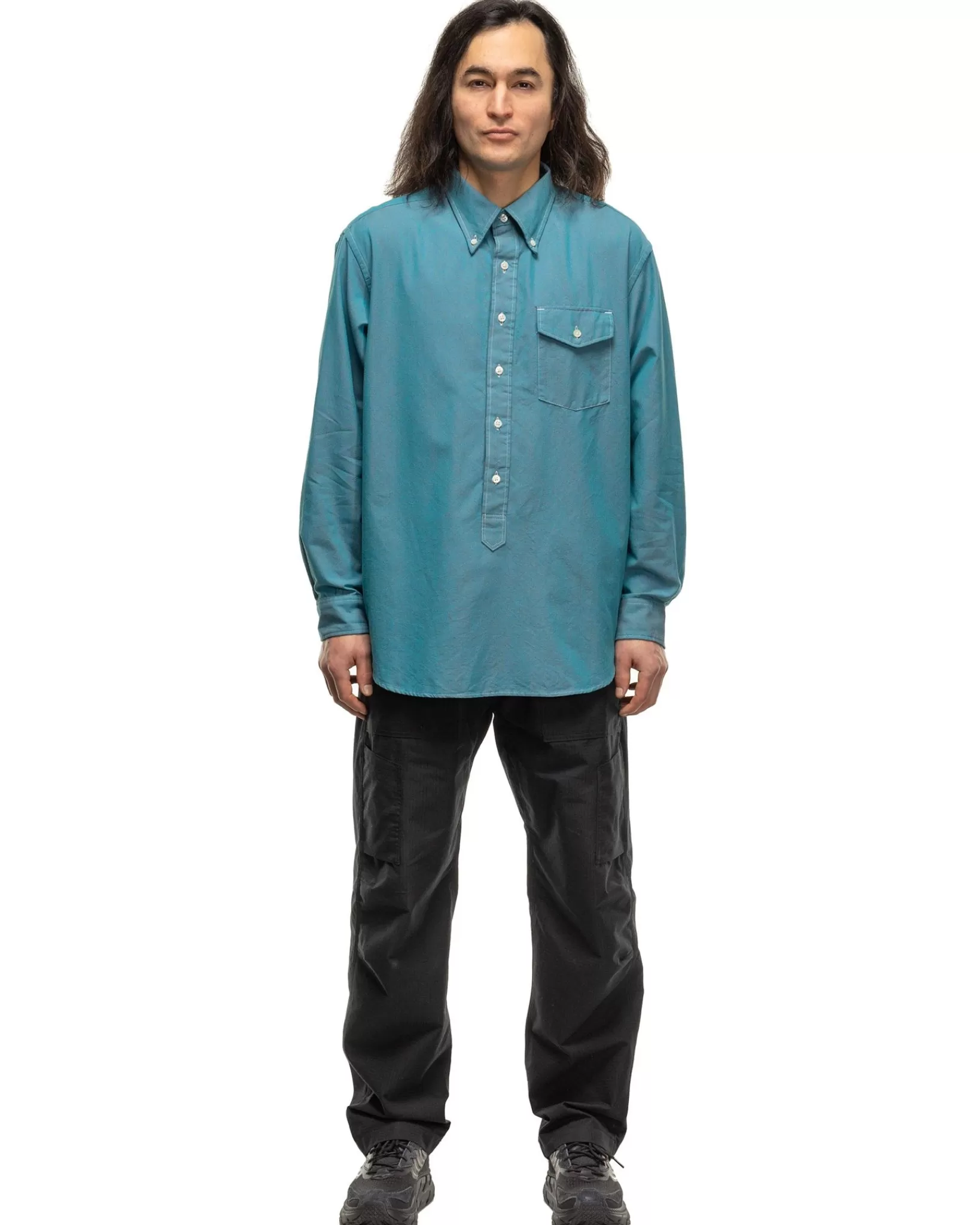 Ivy Bd Shirt Cotton Iridescent Jade*Engineered Garments Online