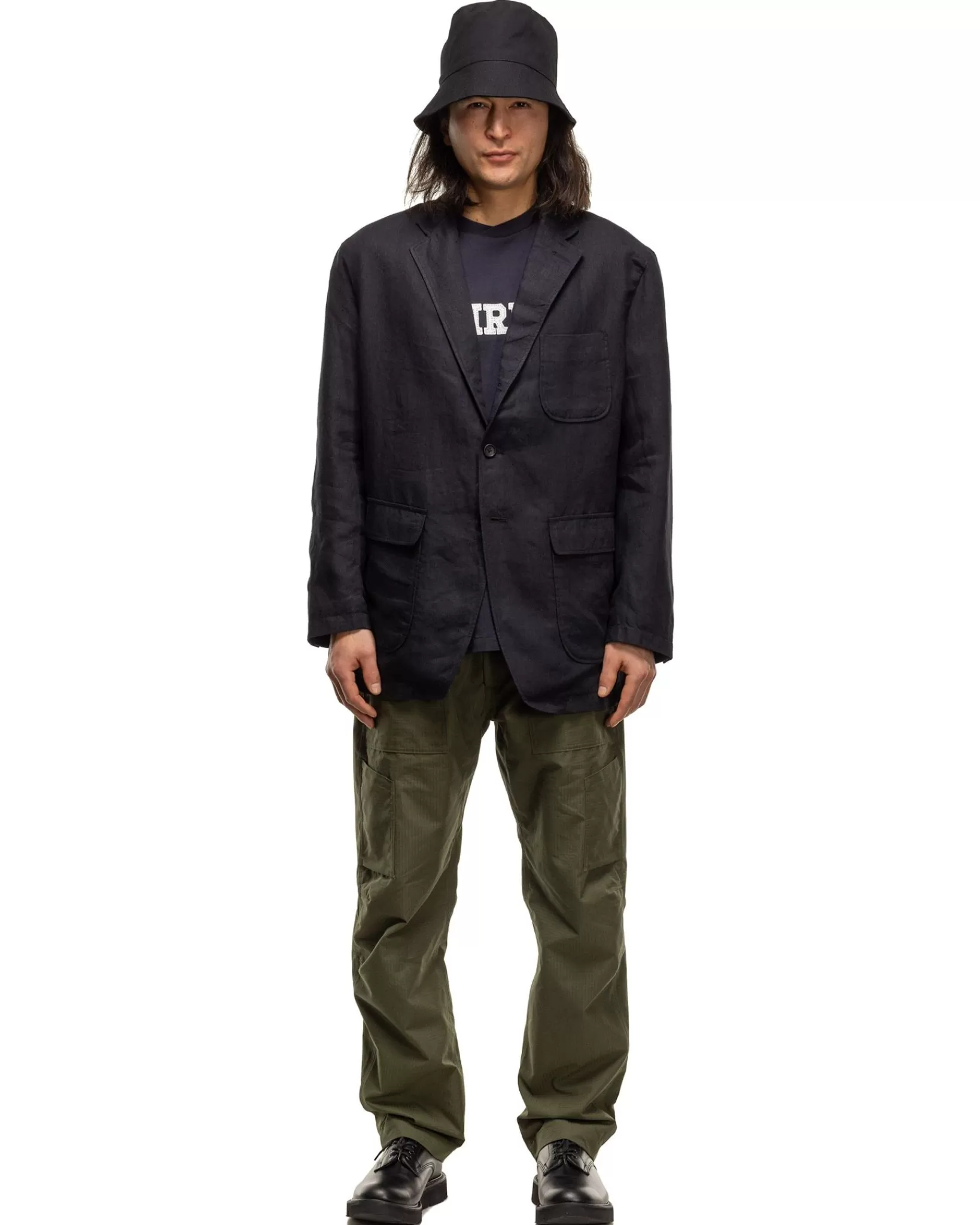 Ivy Blazer Linen Twill Navy*Engineered Garments Flash Sale