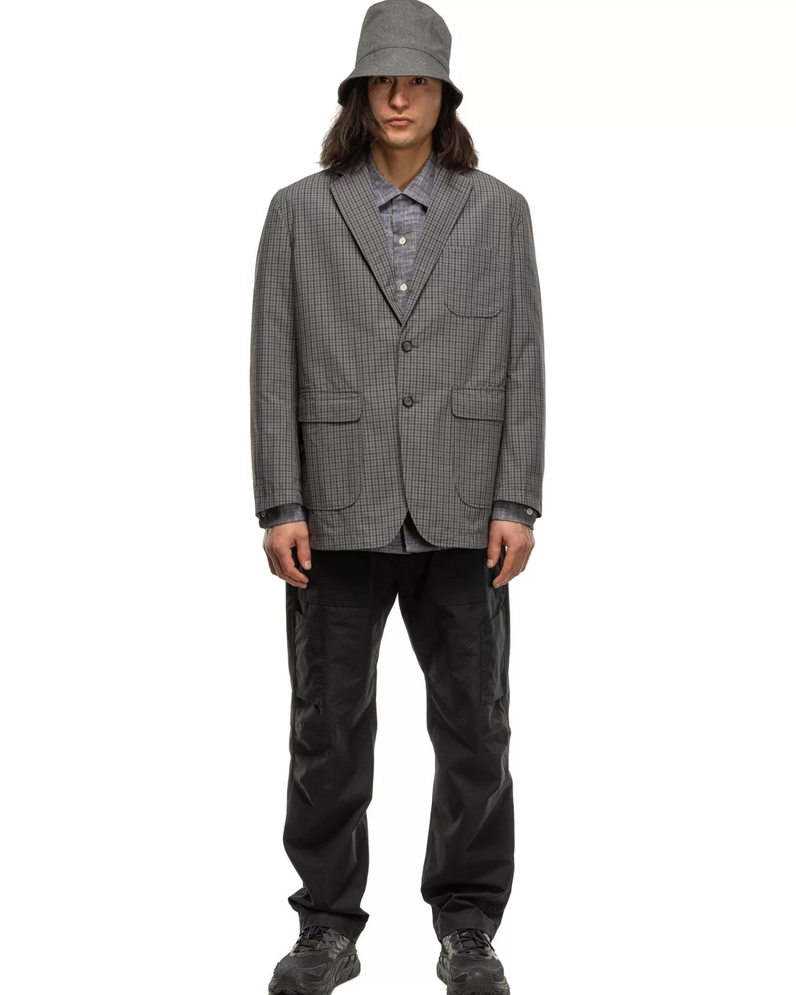 Ivy Blazer Pc Gunclub Check Grey*Engineered Garments Best