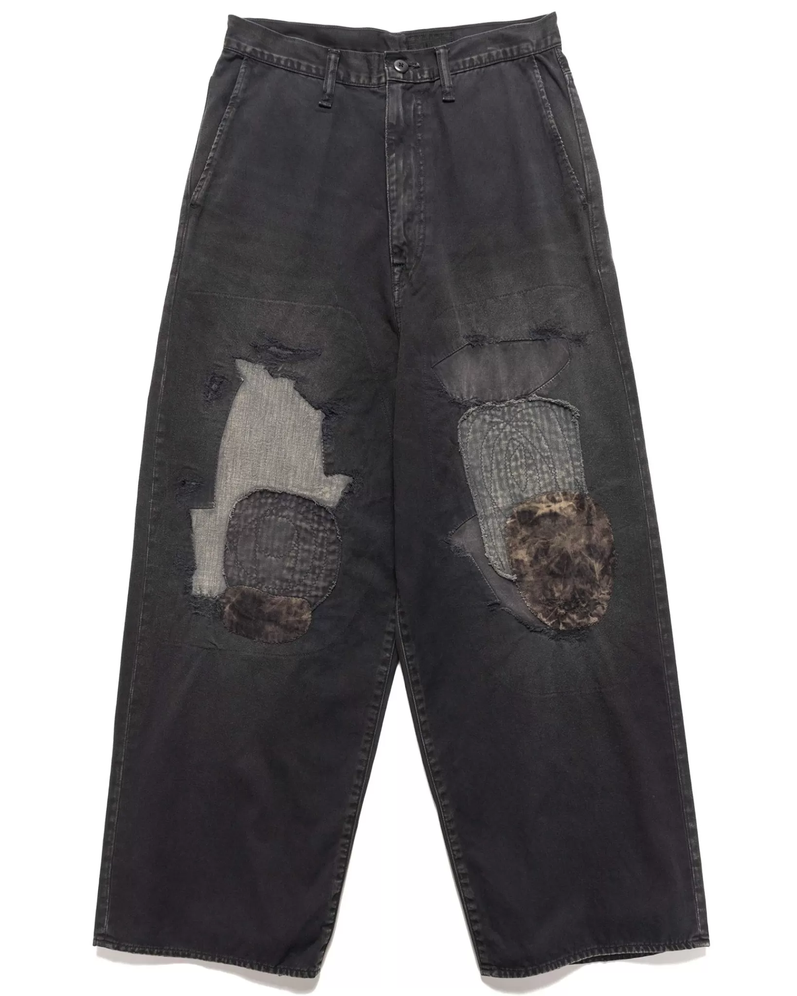 Katsuragi Port Baggy Pants (Champetre Remake) Black*KAPITAL Sale