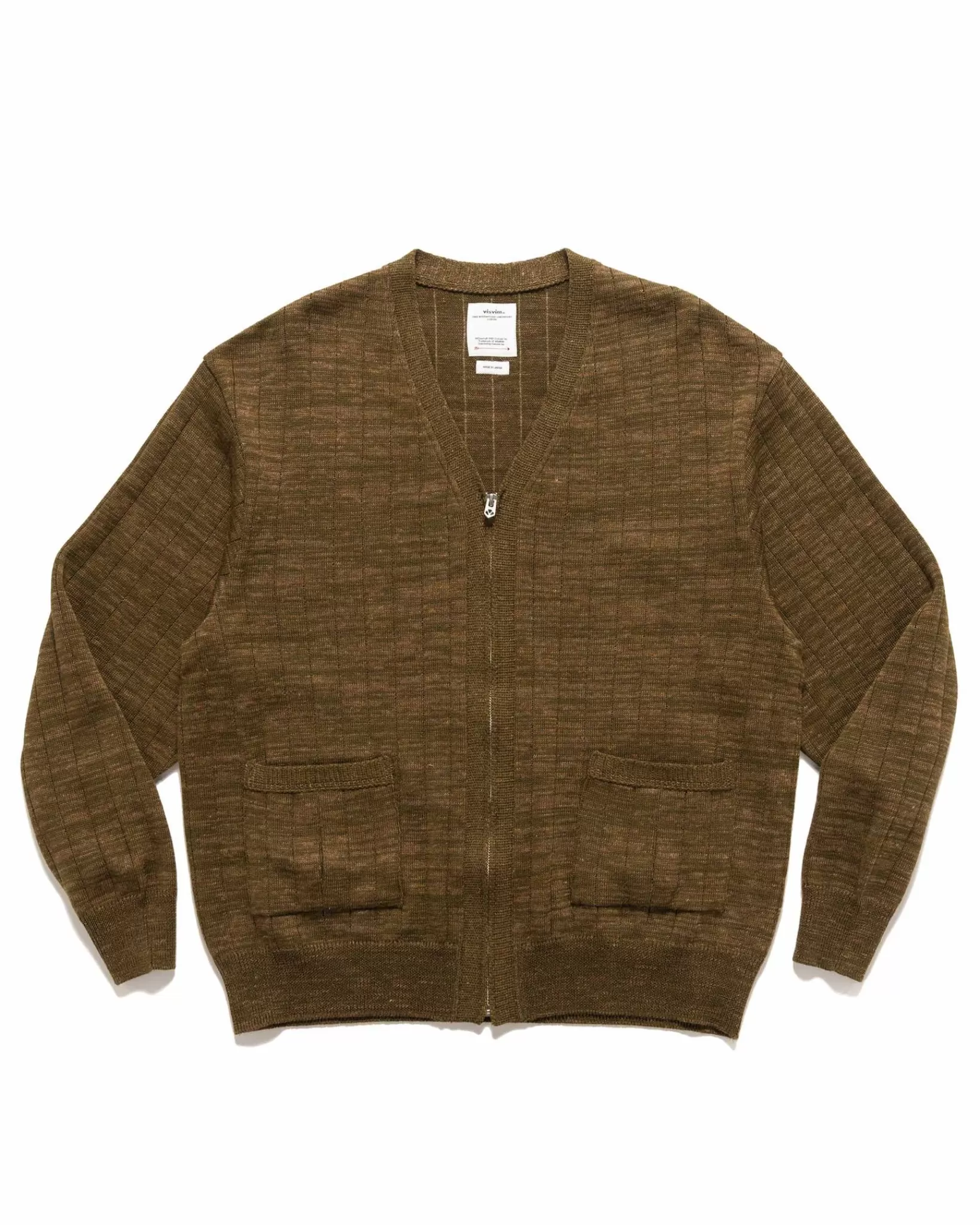 Knit Zip Cardigan Olive*visvim Hot