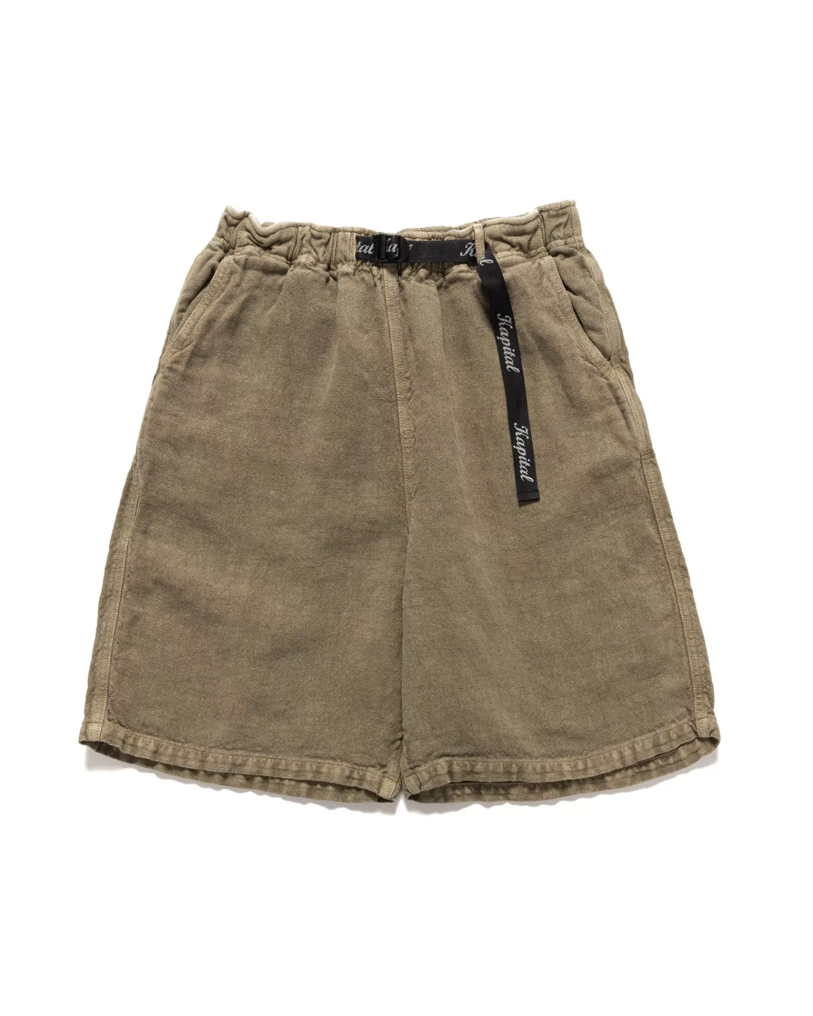 Linen Heavy Canvas Easy Shorts Grey*KAPITAL Hot