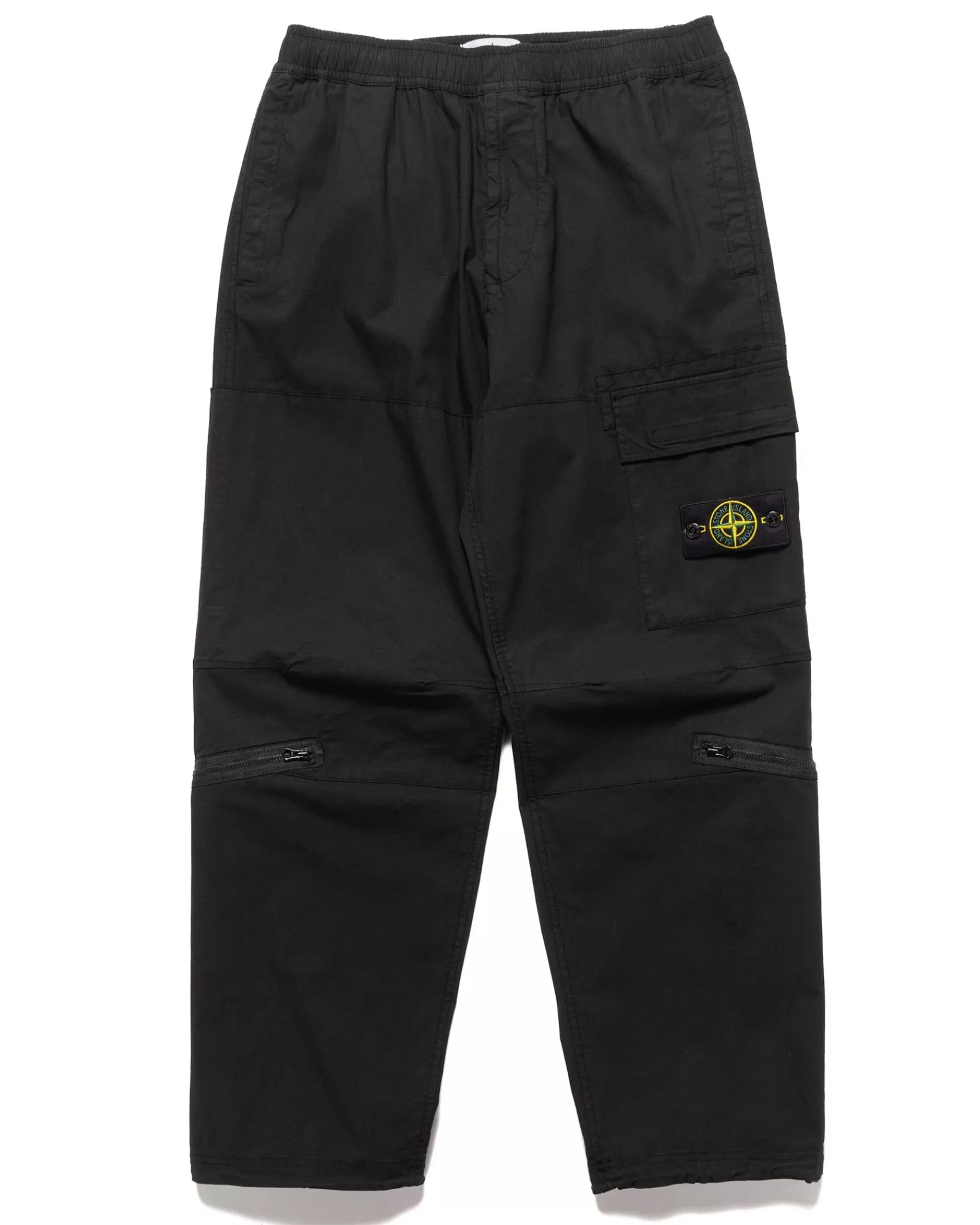 Loose Fit Cargo Pants Black*Stone Island Cheap