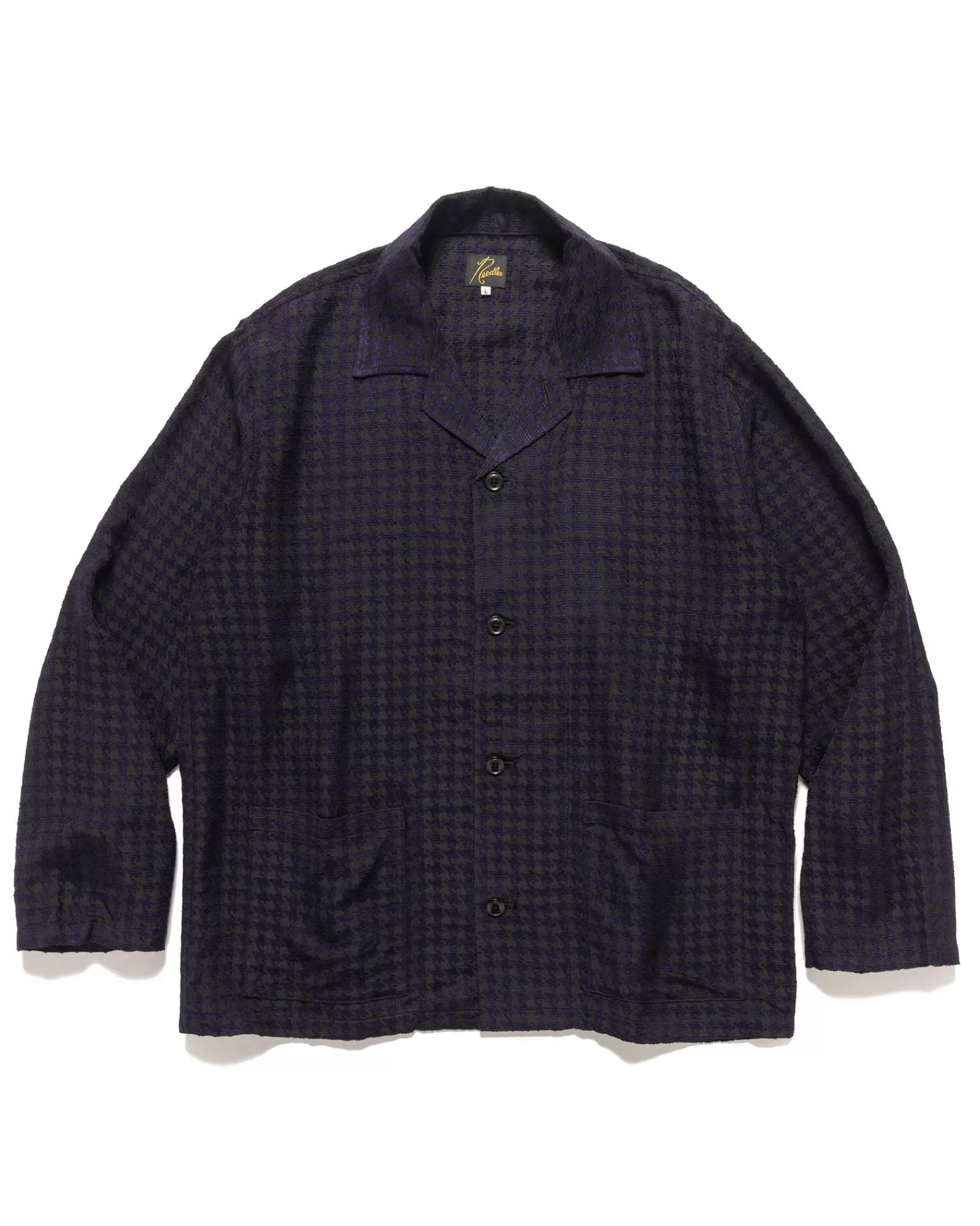 L/S Cabana Shirt-R/Ac Mall Jq. Houndstooth*Needles Outlet