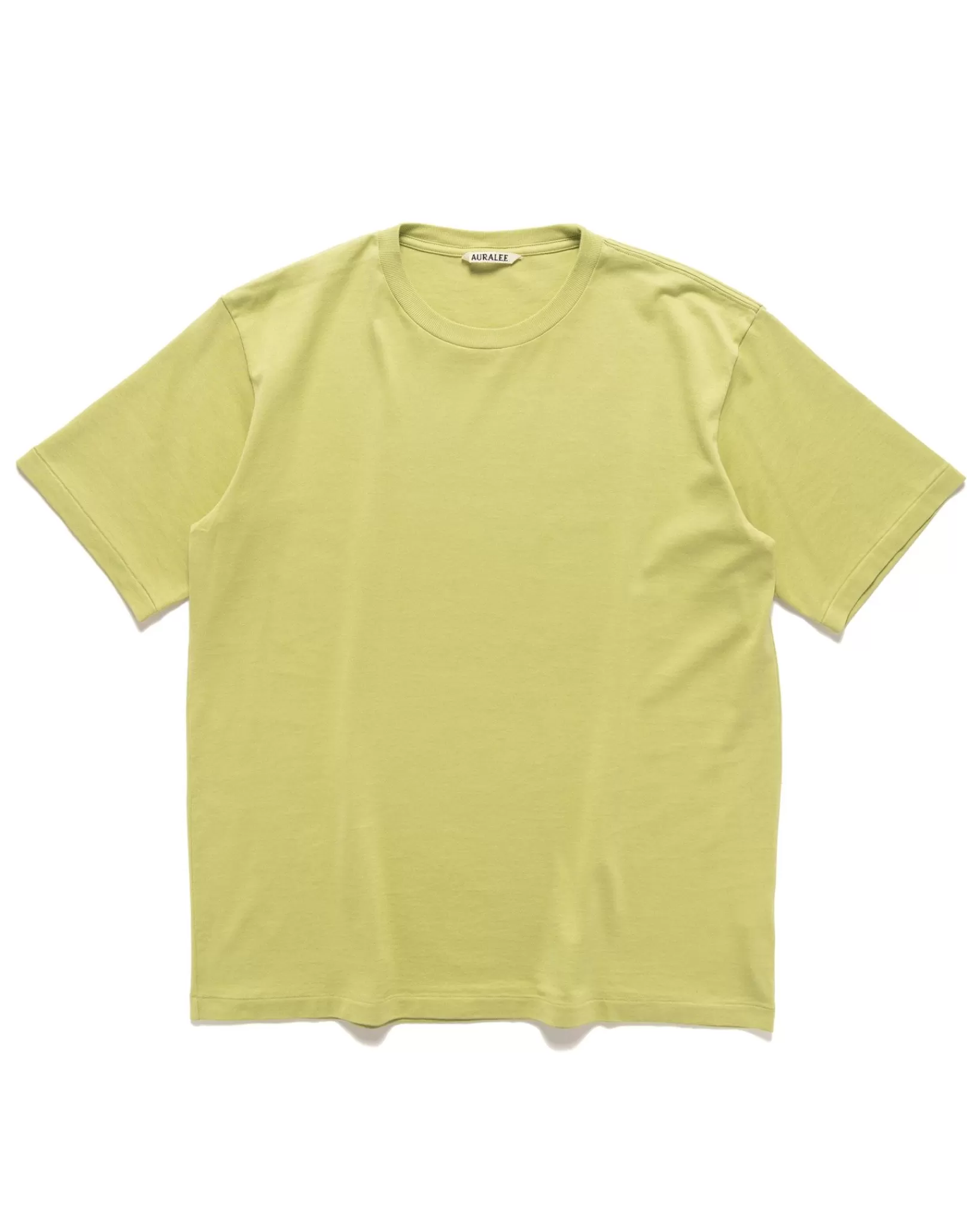 Luster Plaiting Tee Light Green*AURALEE Sale