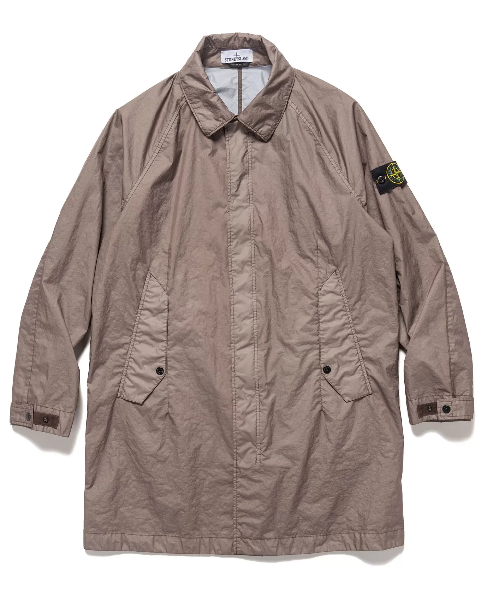 Membrane 3L Tc Trench Coat Dove Grey*Stone Island Store