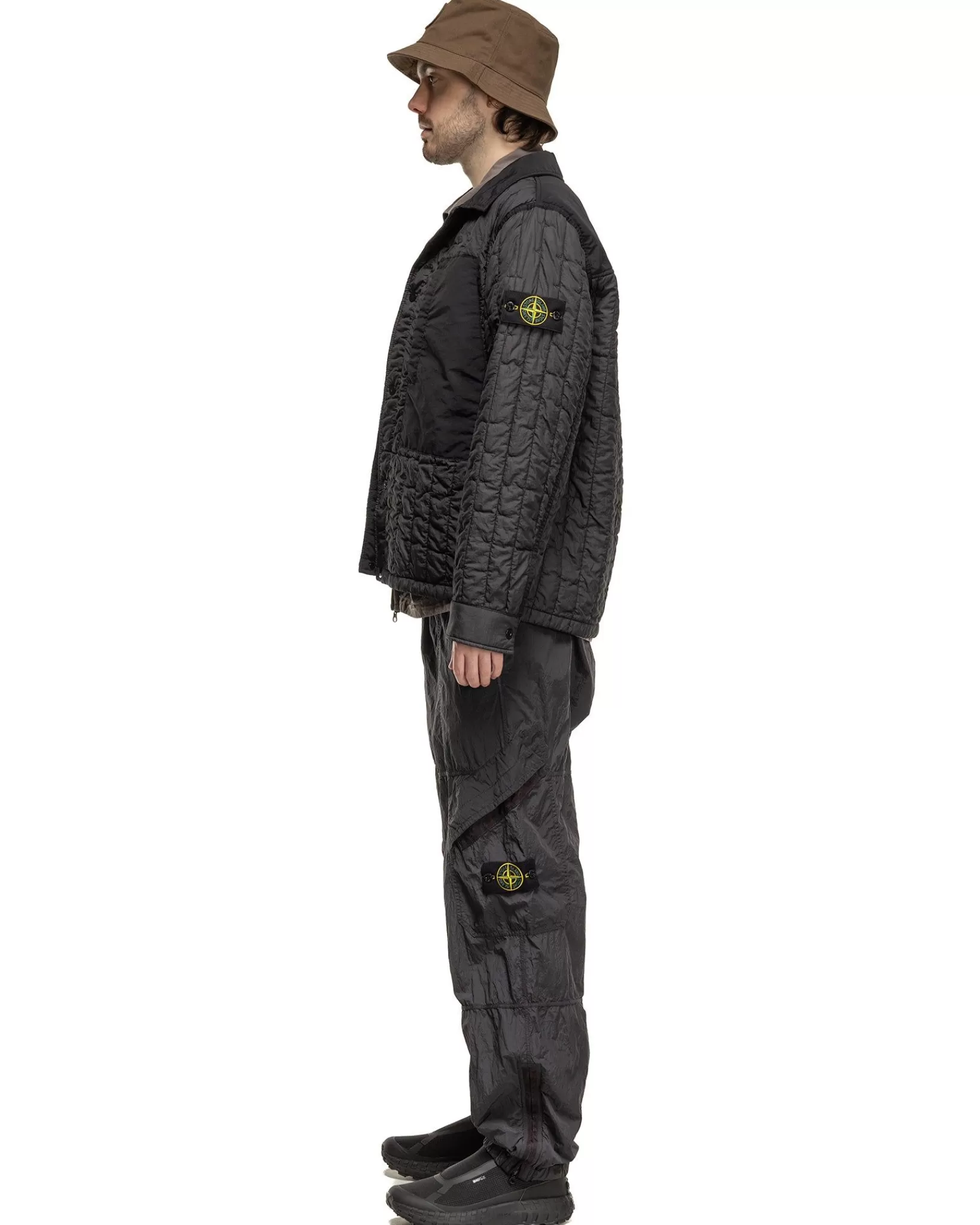 Nylon Metal In Econyl® Regenerated Nylon Loose Fit Cargo Pants Charcoal*Stone Island Cheap